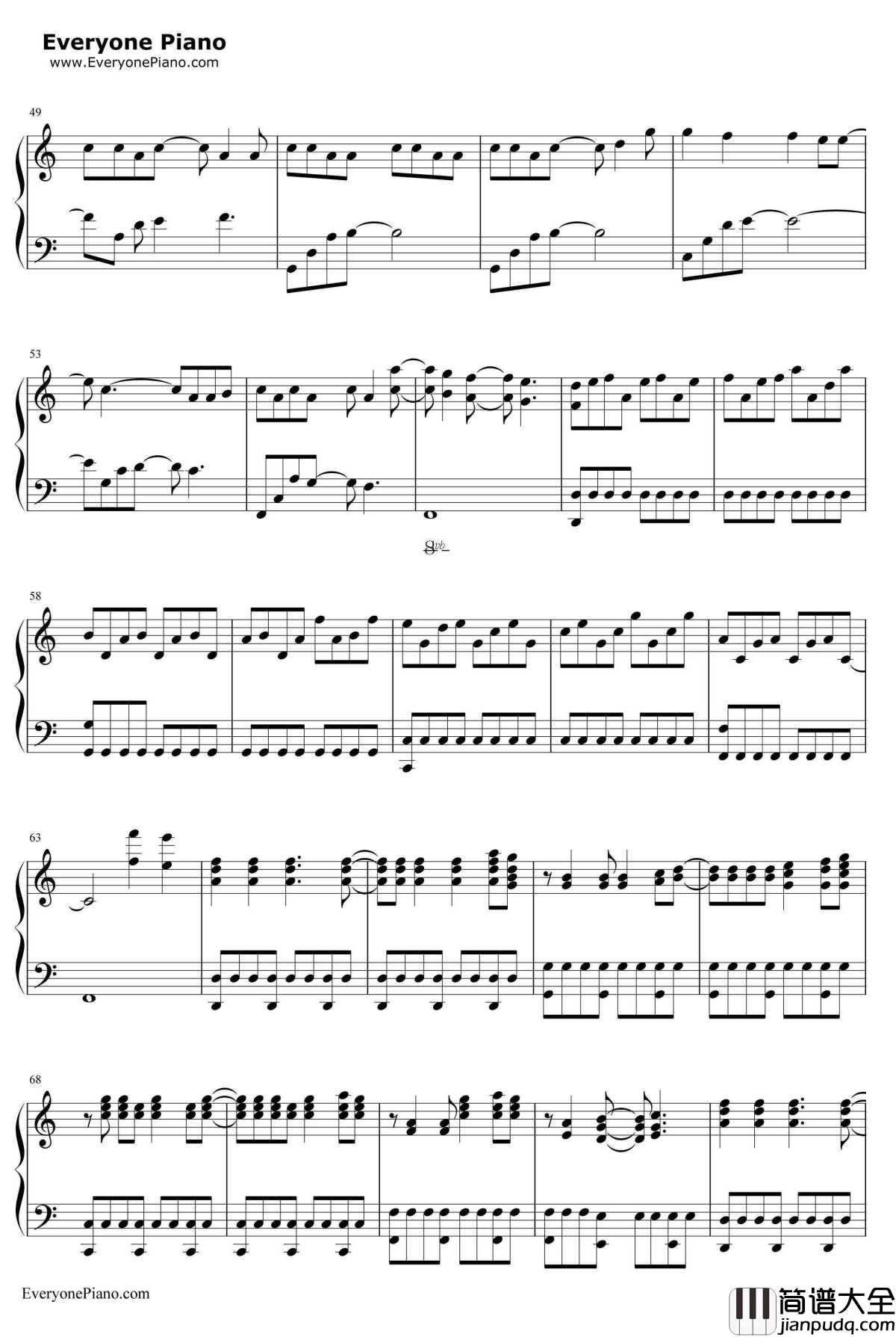 Monster钢琴谱_BigBangBigBang