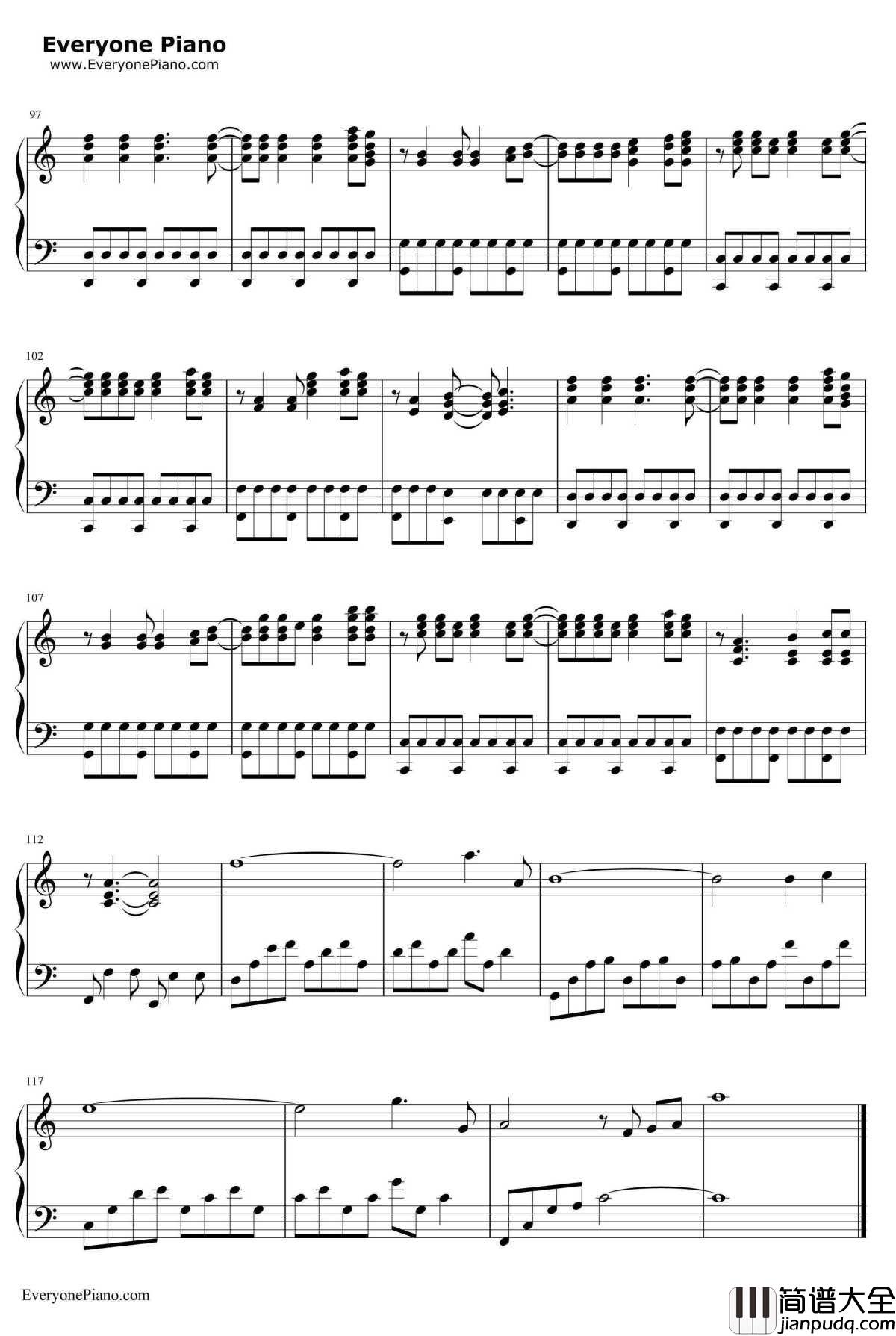 Monster钢琴谱_BigBangBigBang