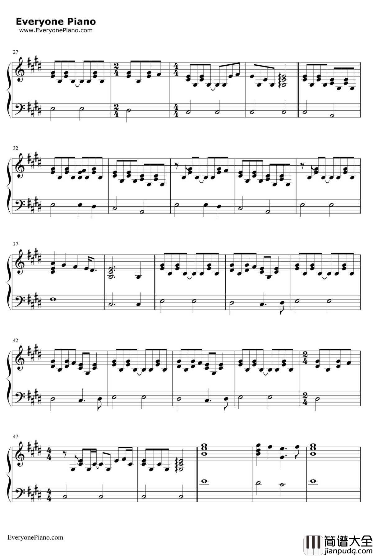 Skinny_Love钢琴谱_Birdy