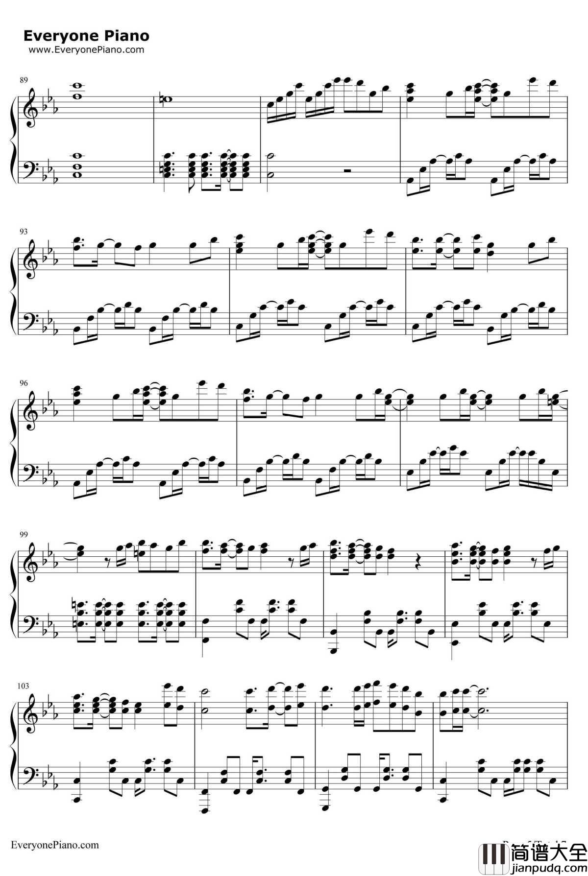 Late_in_Autumn钢琴谱_fripSide