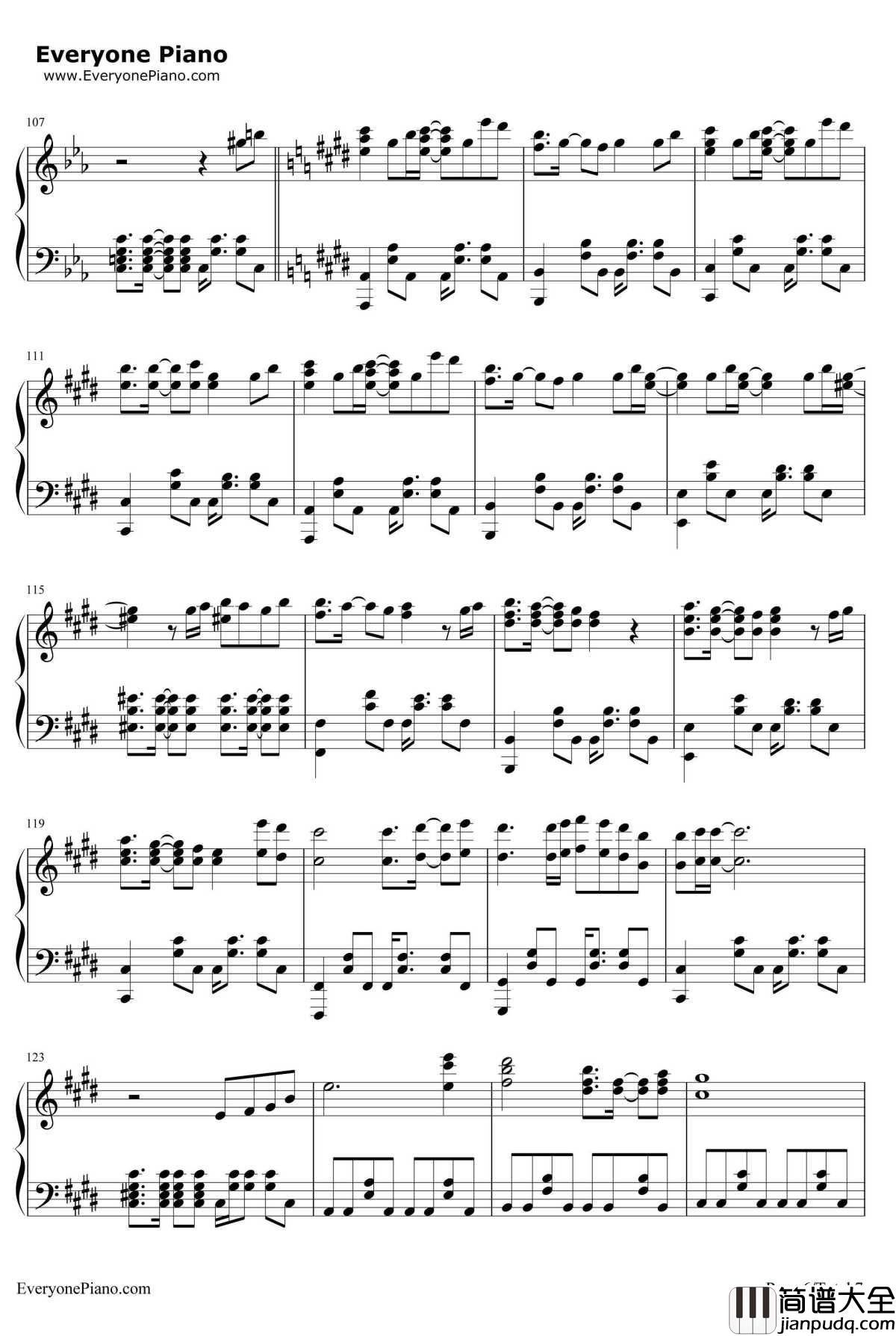 Late_in_Autumn钢琴谱_fripSide