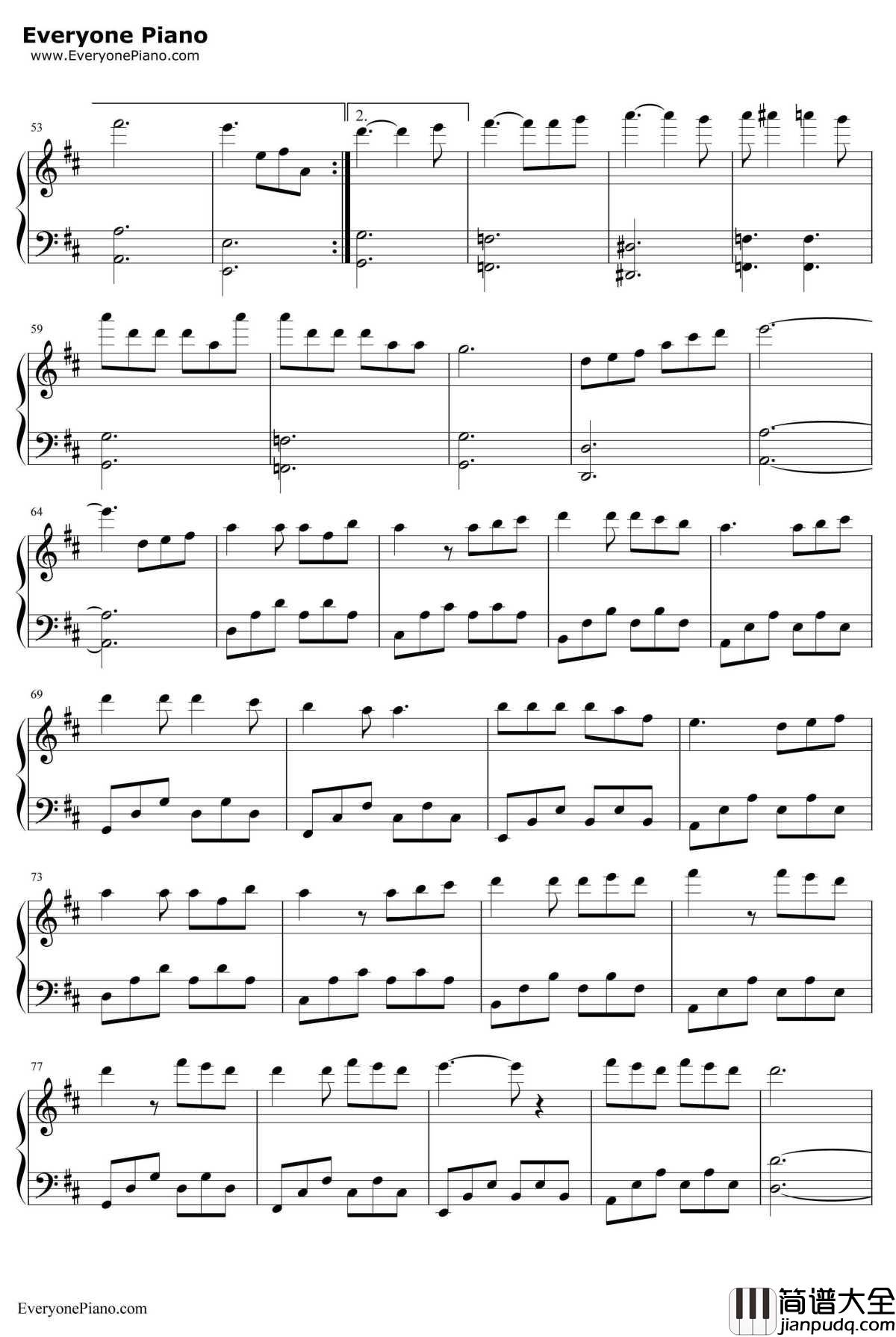 简单的温热钢琴谱_徐良_不一样的美男子2插曲