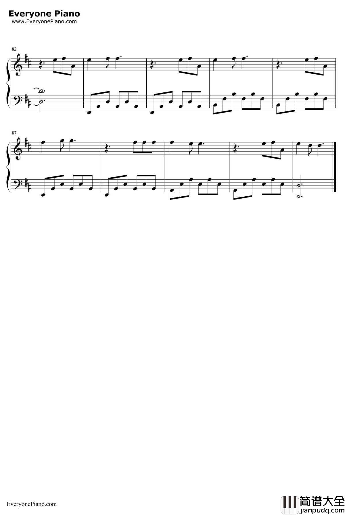 简单的温热钢琴谱_徐良_不一样的美男子2插曲