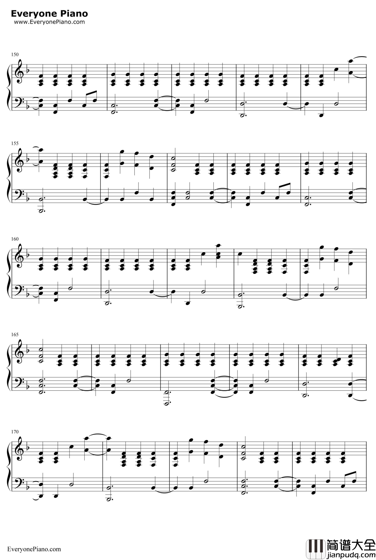 The_Scientist钢琴谱_Coldplay