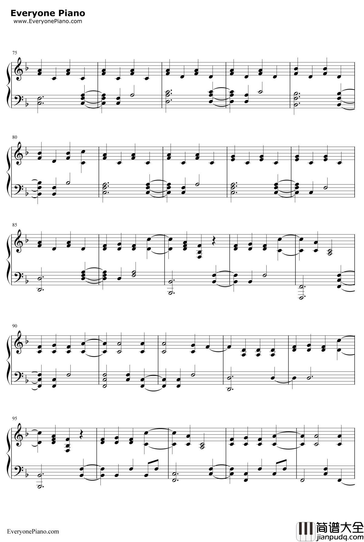 The_Scientist钢琴谱_Coldplay