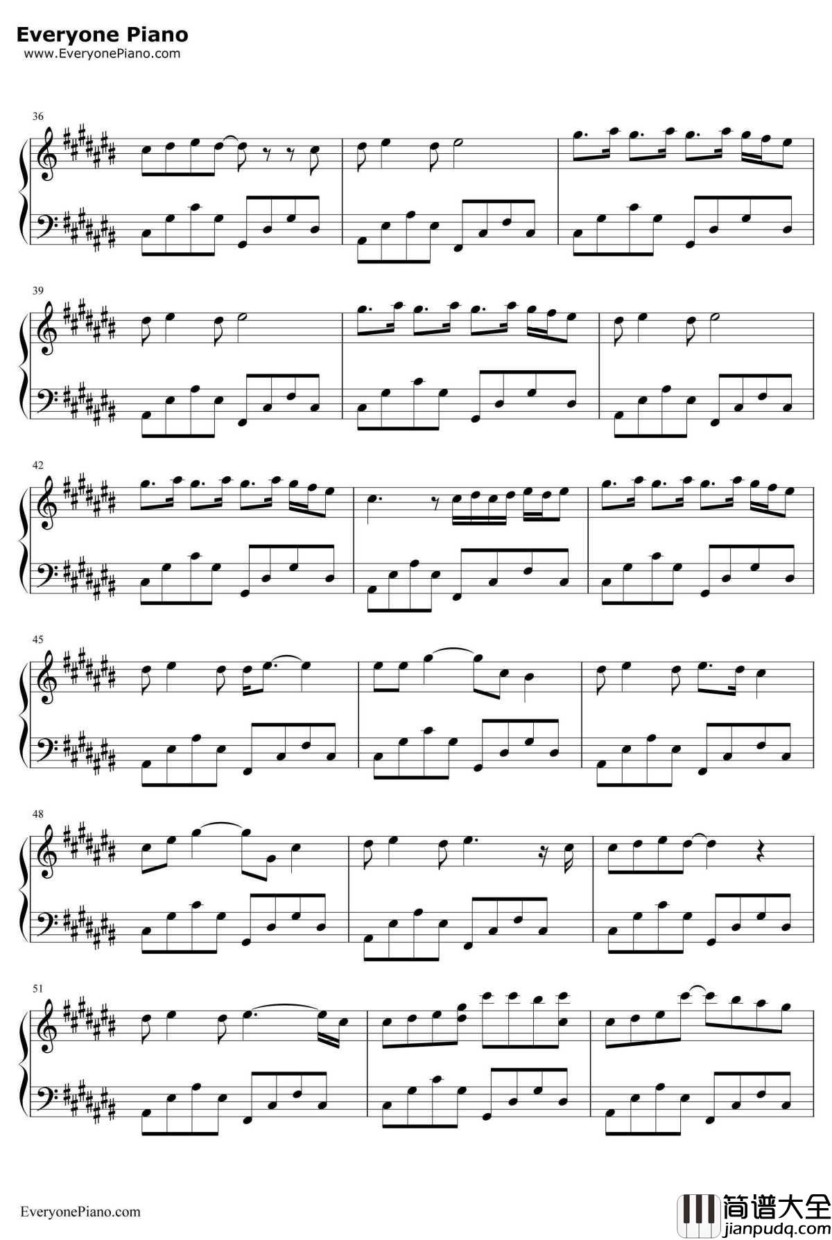 Listen钢琴谱_ONEOKROCKft.AvrilLavigne_ONEOKROCKft.AvrilLavigne