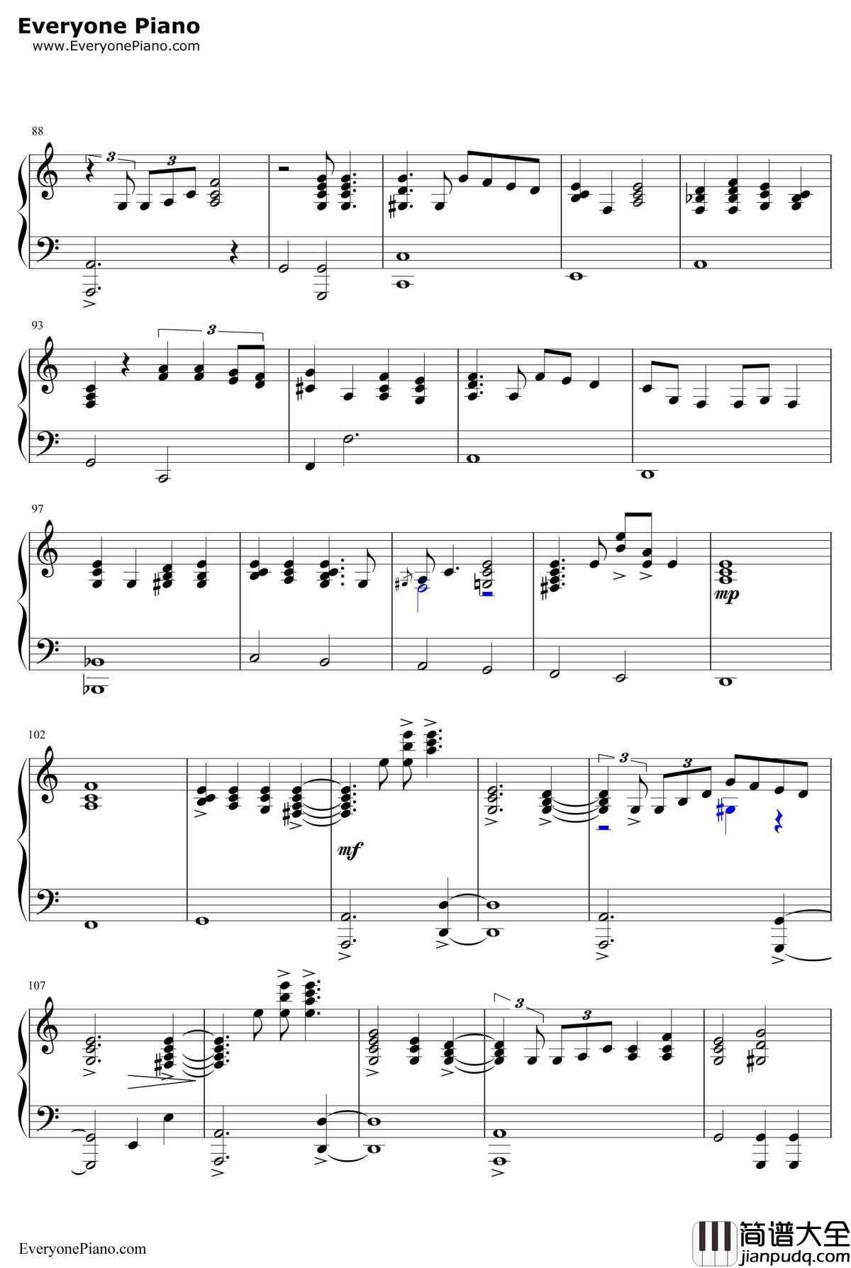 New_York_State_Of_Mind钢琴谱_BillyJoel_比利·乔尔