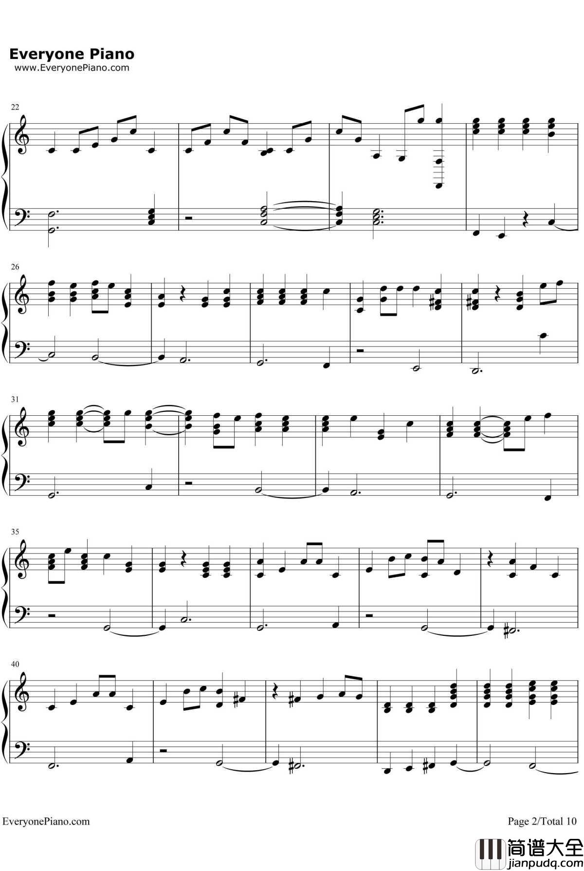 Piano_Man钢琴谱_BillyJoel