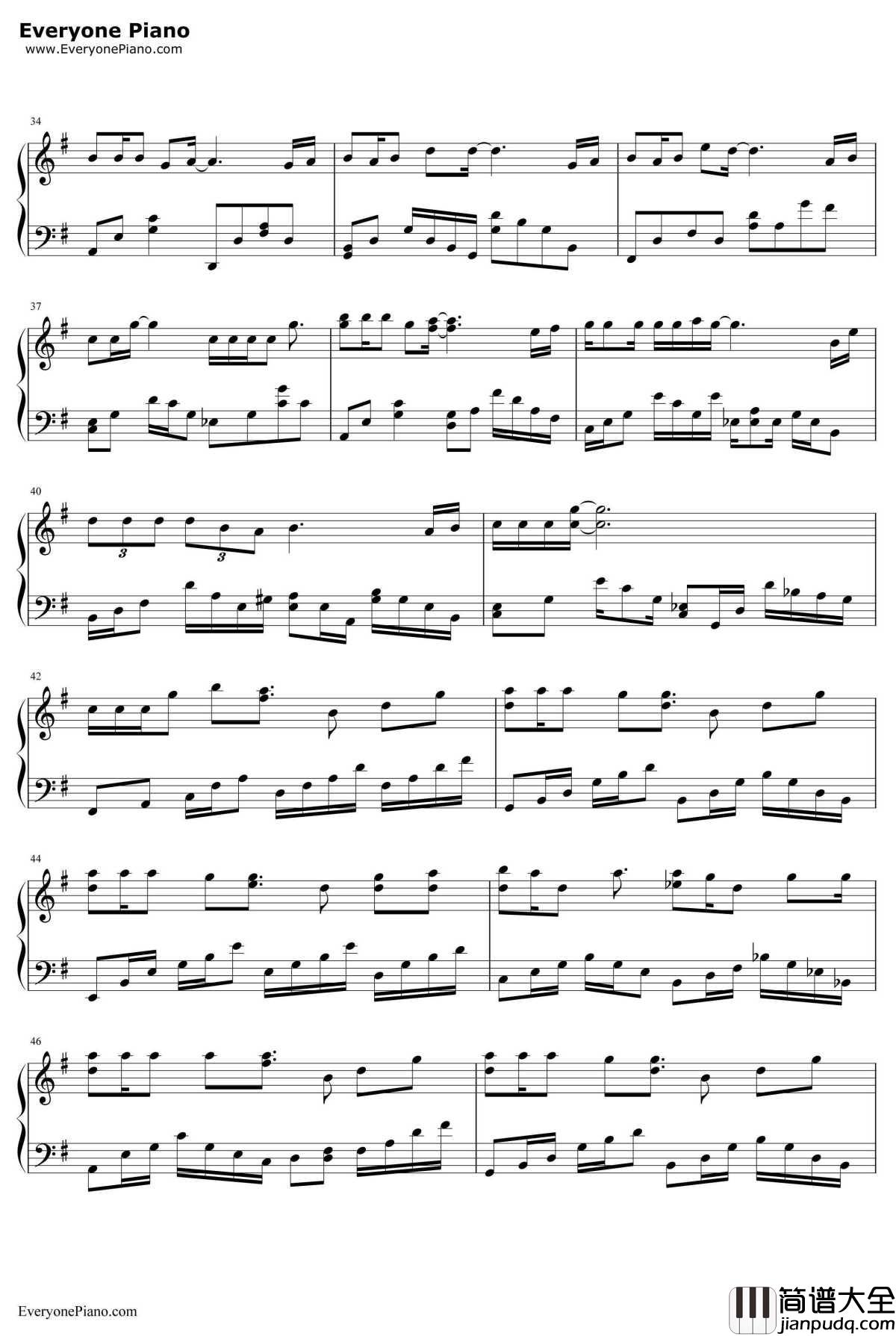 耿耿于怀钢琴谱_王笑文_最好的我们主题曲