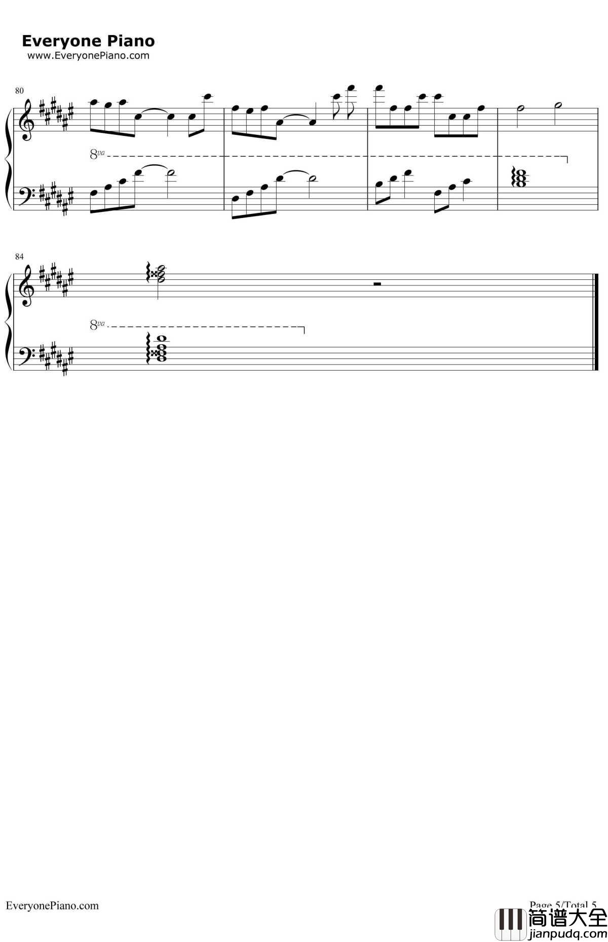 突然想爱你钢琴__许茹芸