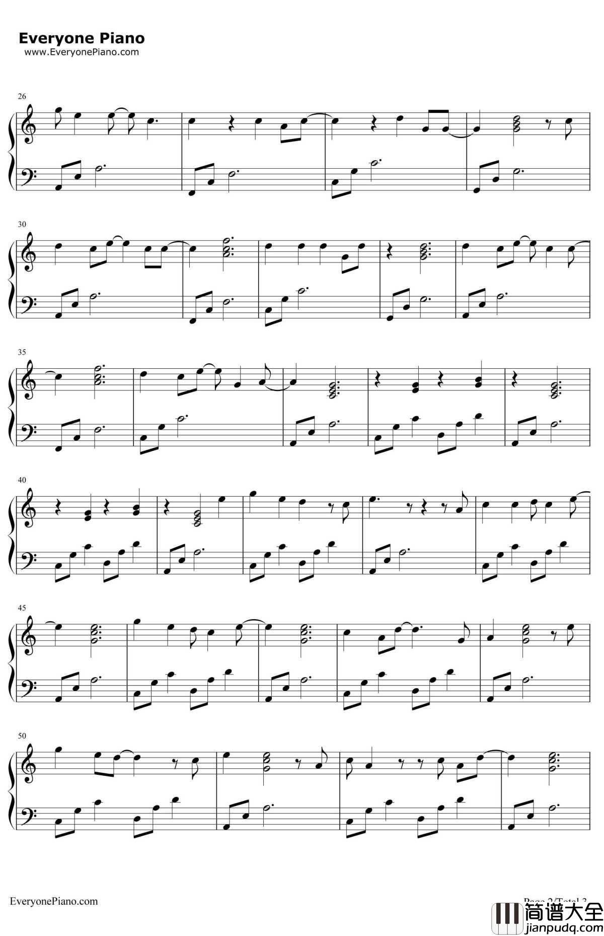 Hurt钢琴谱_JohnnyCash_电影_金刚狼3_插曲