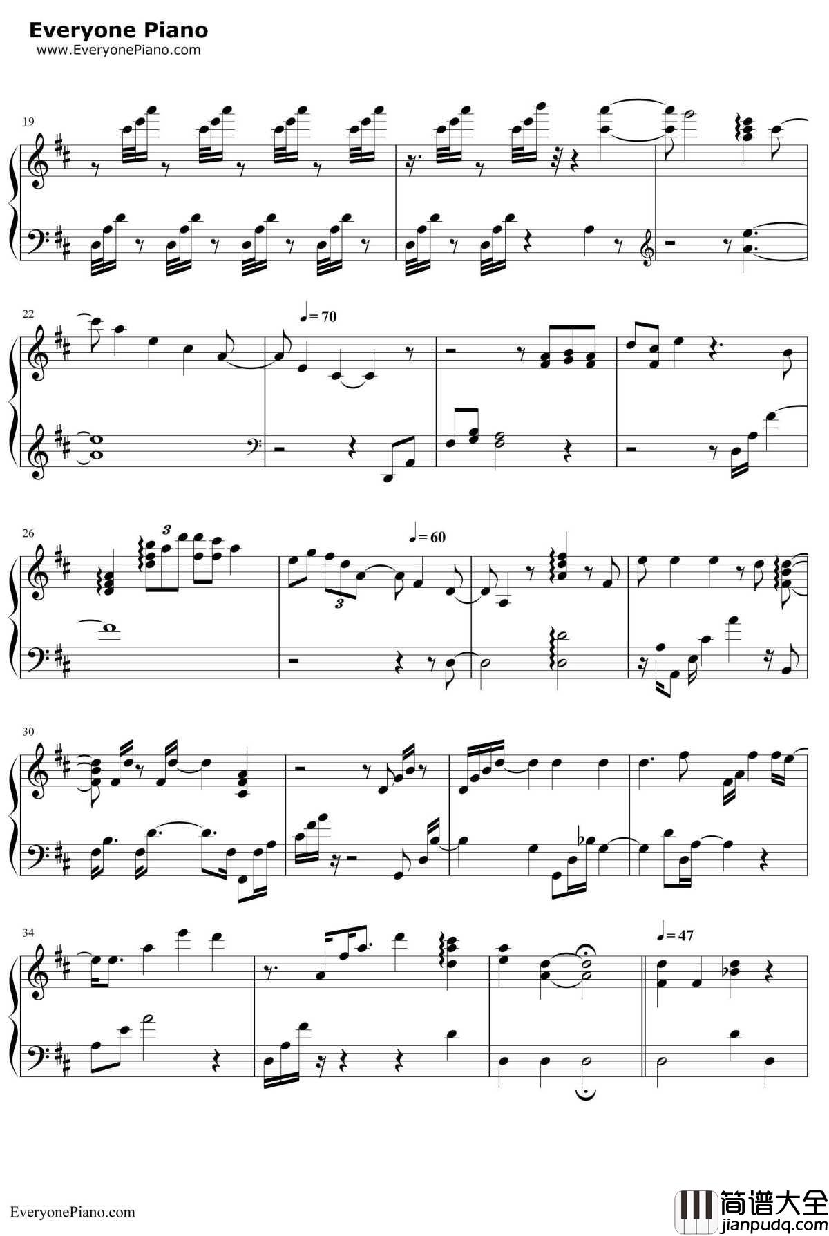 樱花抄钢琴谱_天门_秒速5厘米OST