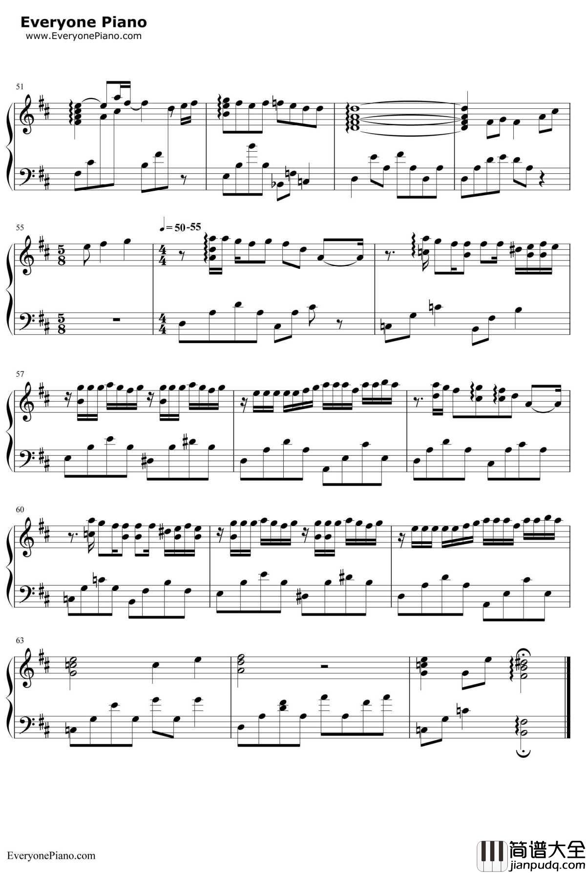 樱花抄钢琴谱_天门_秒速5厘米OST