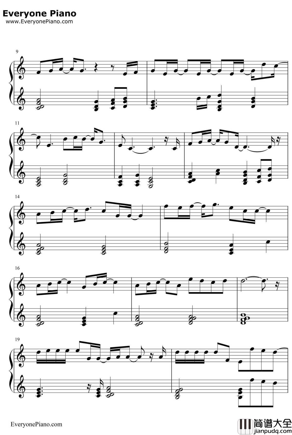 Nothing's_Gonna_Change_My_Love_for_You钢琴谱_GeorgeBenson_廊桥遗梦