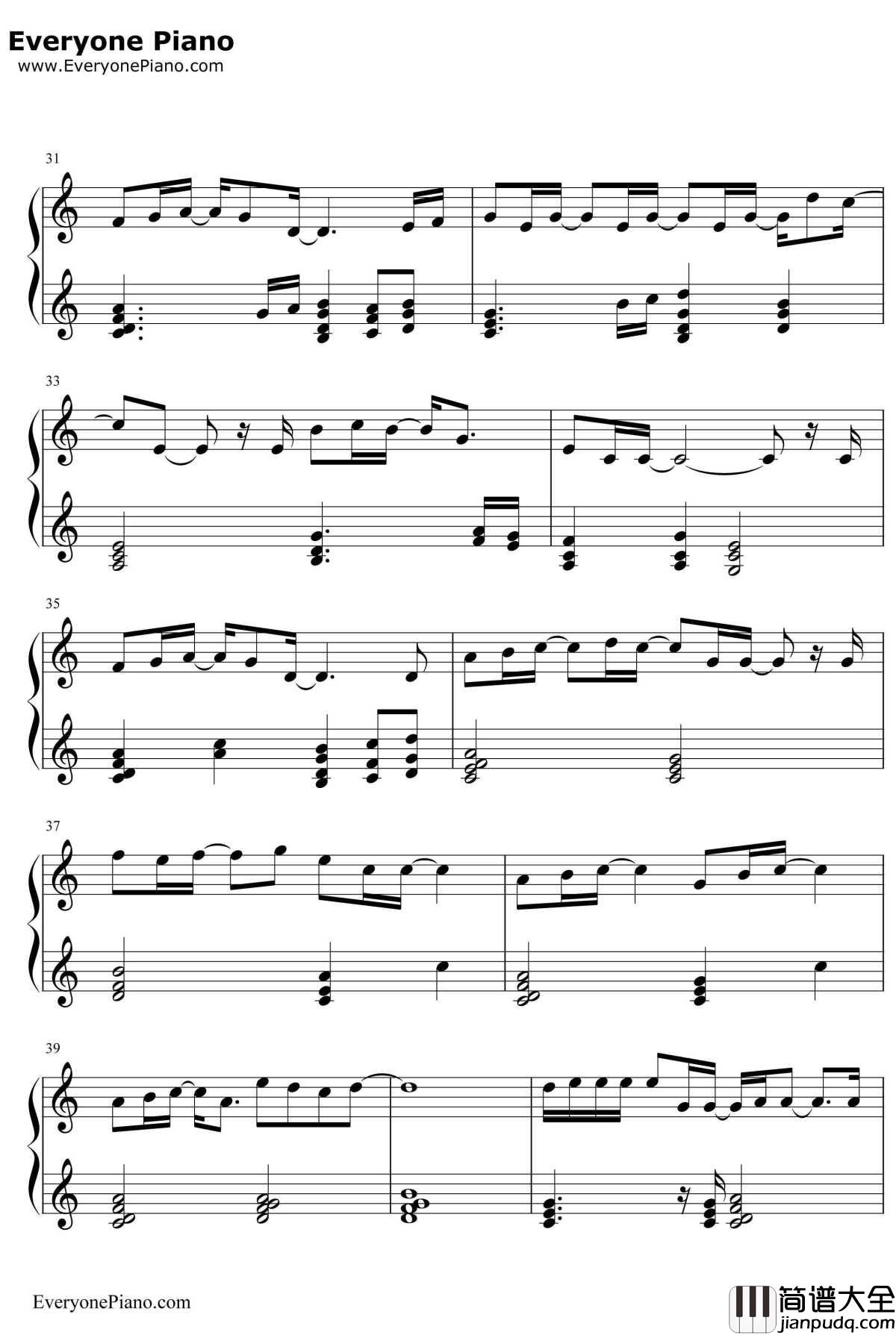 Nothing's_Gonna_Change_My_Love_for_You钢琴谱_GeorgeBenson_廊桥遗梦