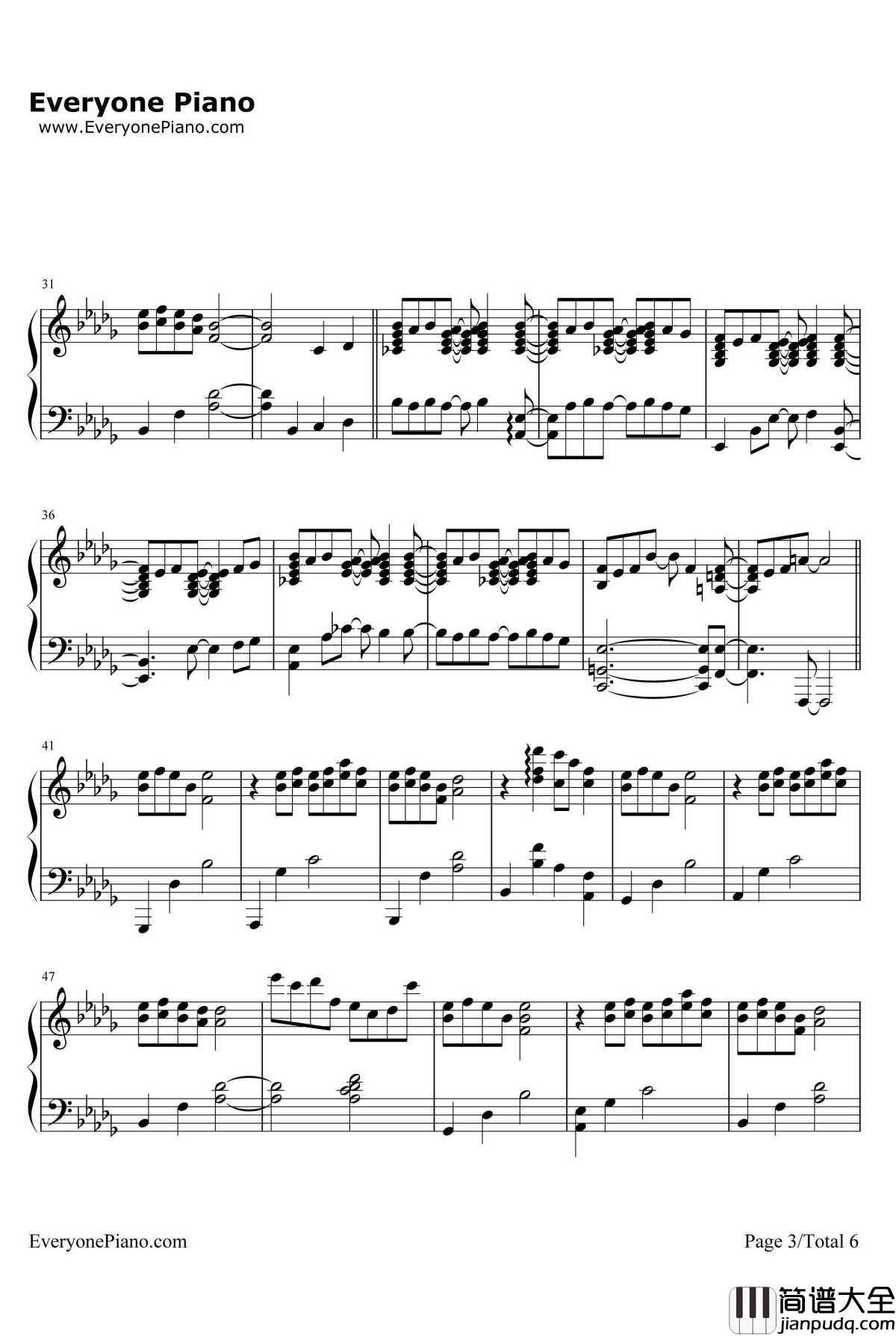 Forbidden_Colours钢琴谱_坂本龙一_MerryChristmasMr.Lawrence插曲