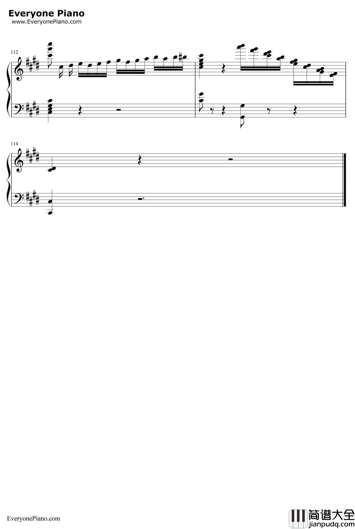 劲乐团V3钢琴谱_BeautifulDay_贝多芬悲怆第三乐章改编