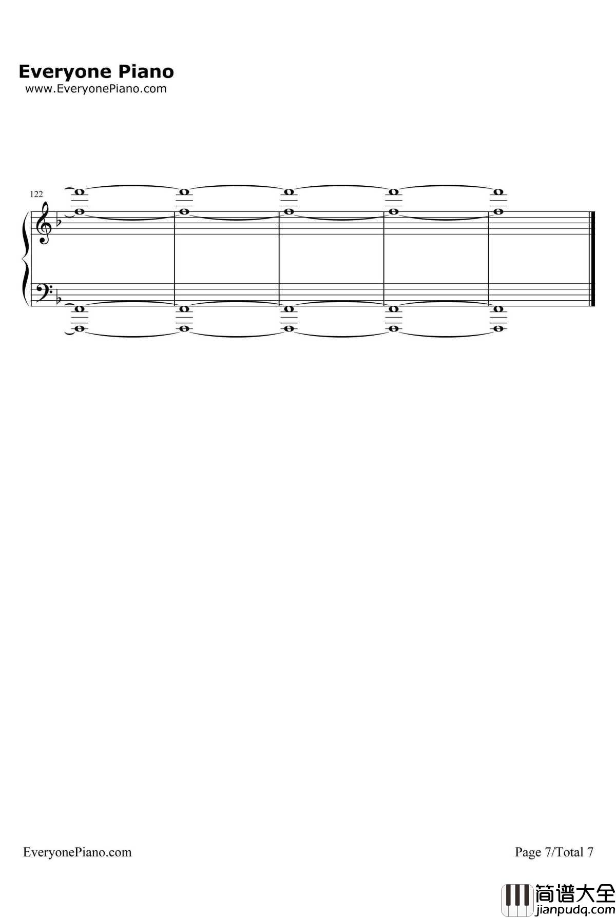 Outside钢琴谱_CalvinHarris&EllieGoulding