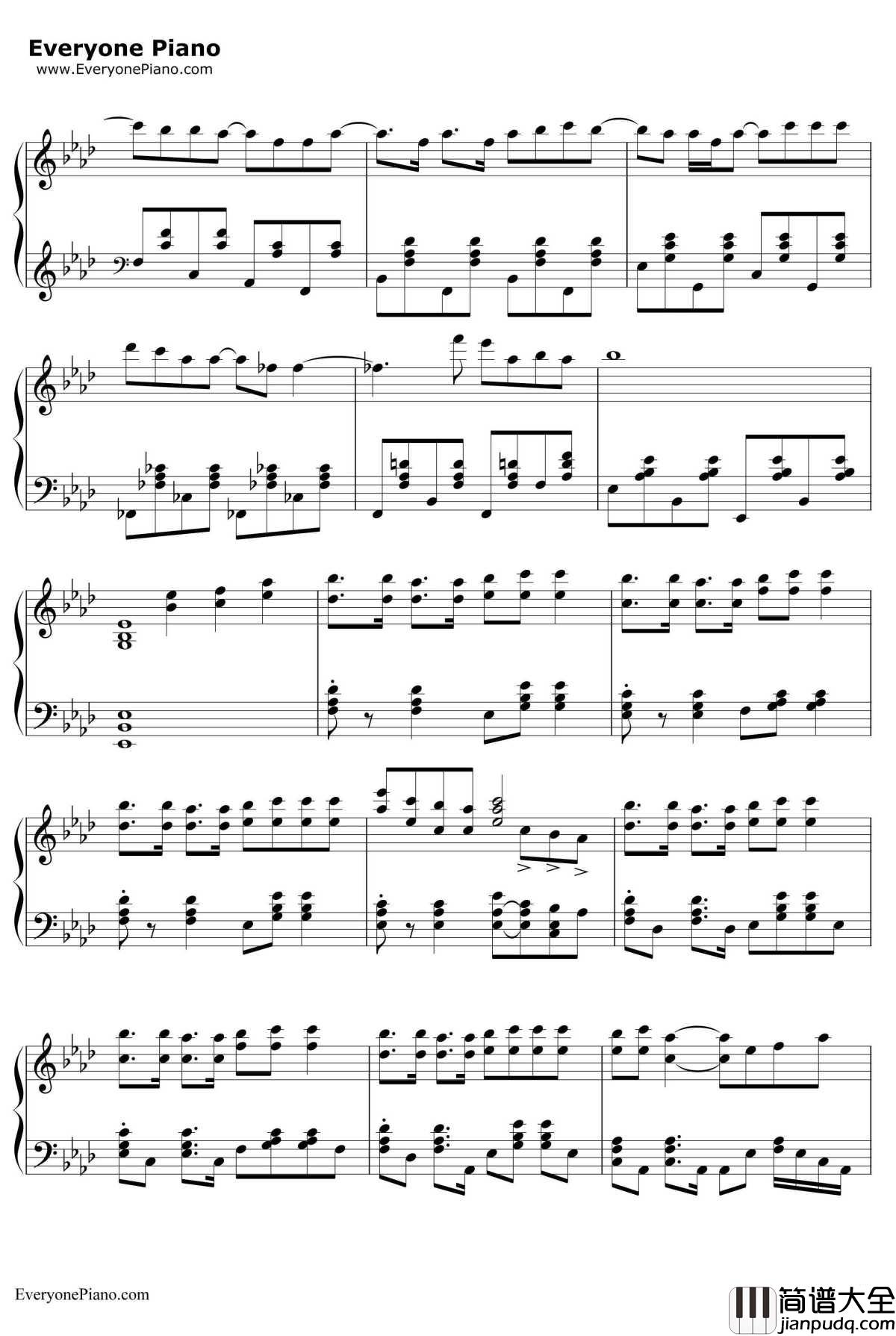 神のまにまに钢琴谱_初音未来镜音双子GUMI_初音未来镜音双子GUMI