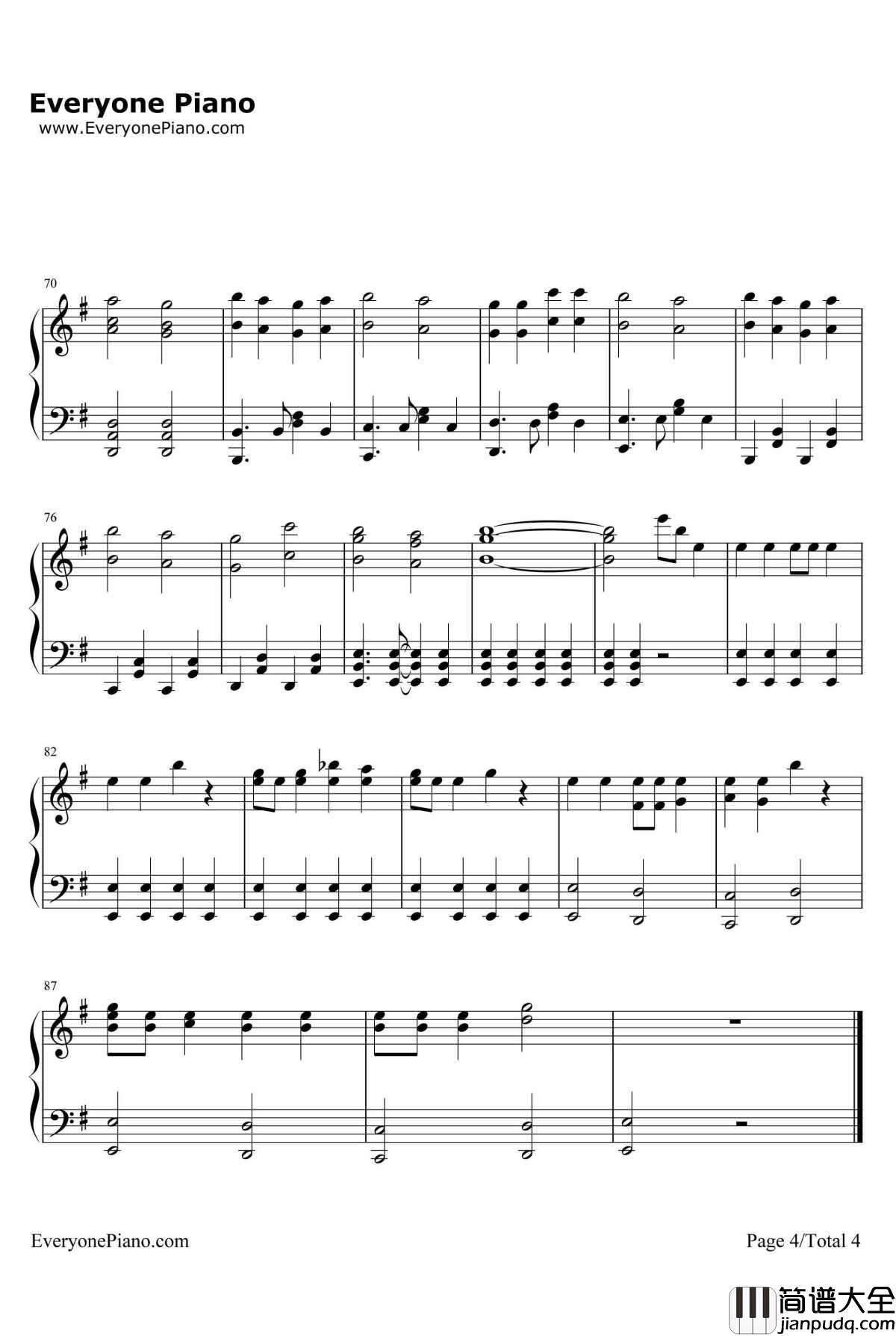 Los!_Los!_Los!钢琴谱_谭雅•提古雷查夫（CV：悠木碧）_幼女战记ED