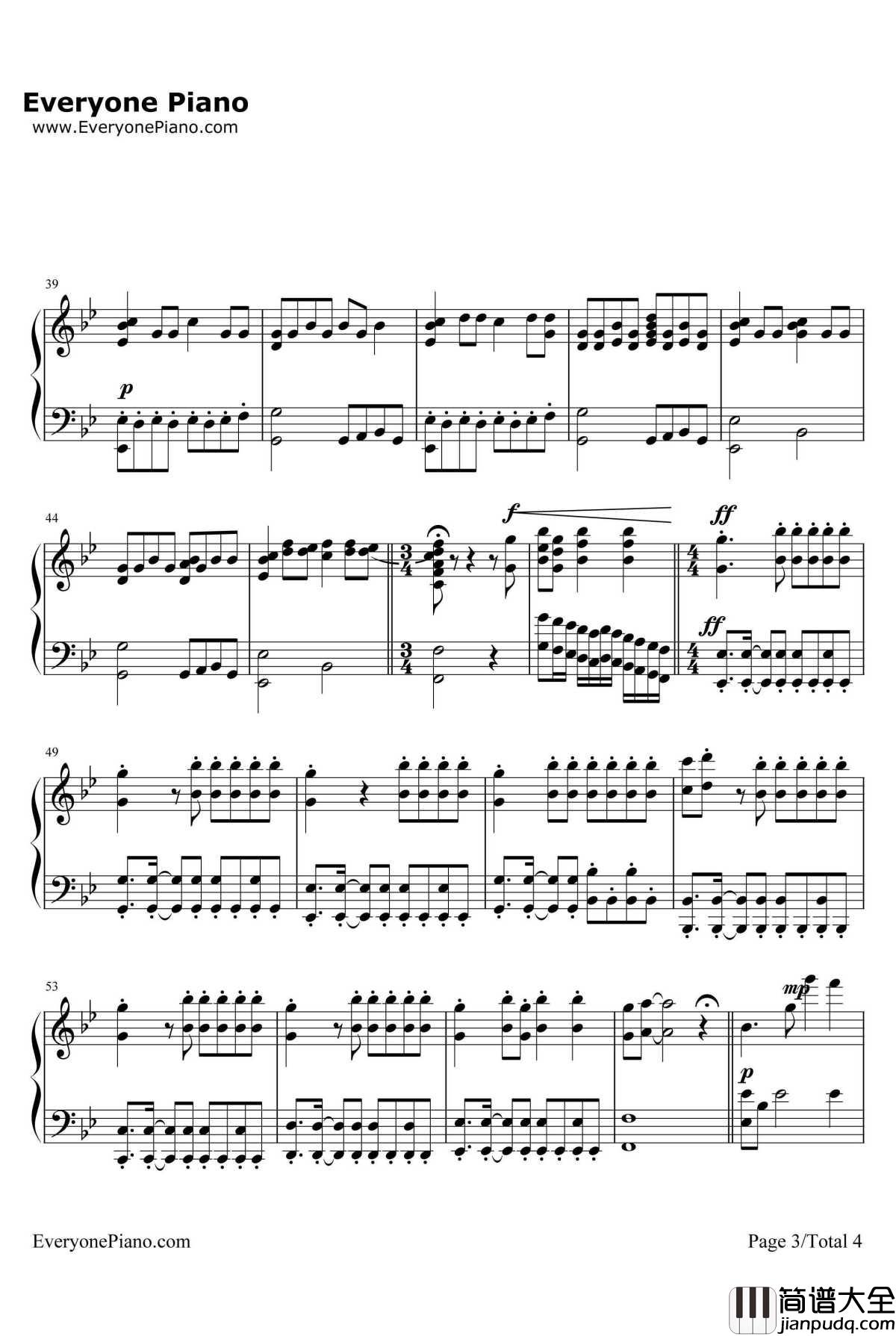 Glad_You_Came钢琴谱_TheWanted