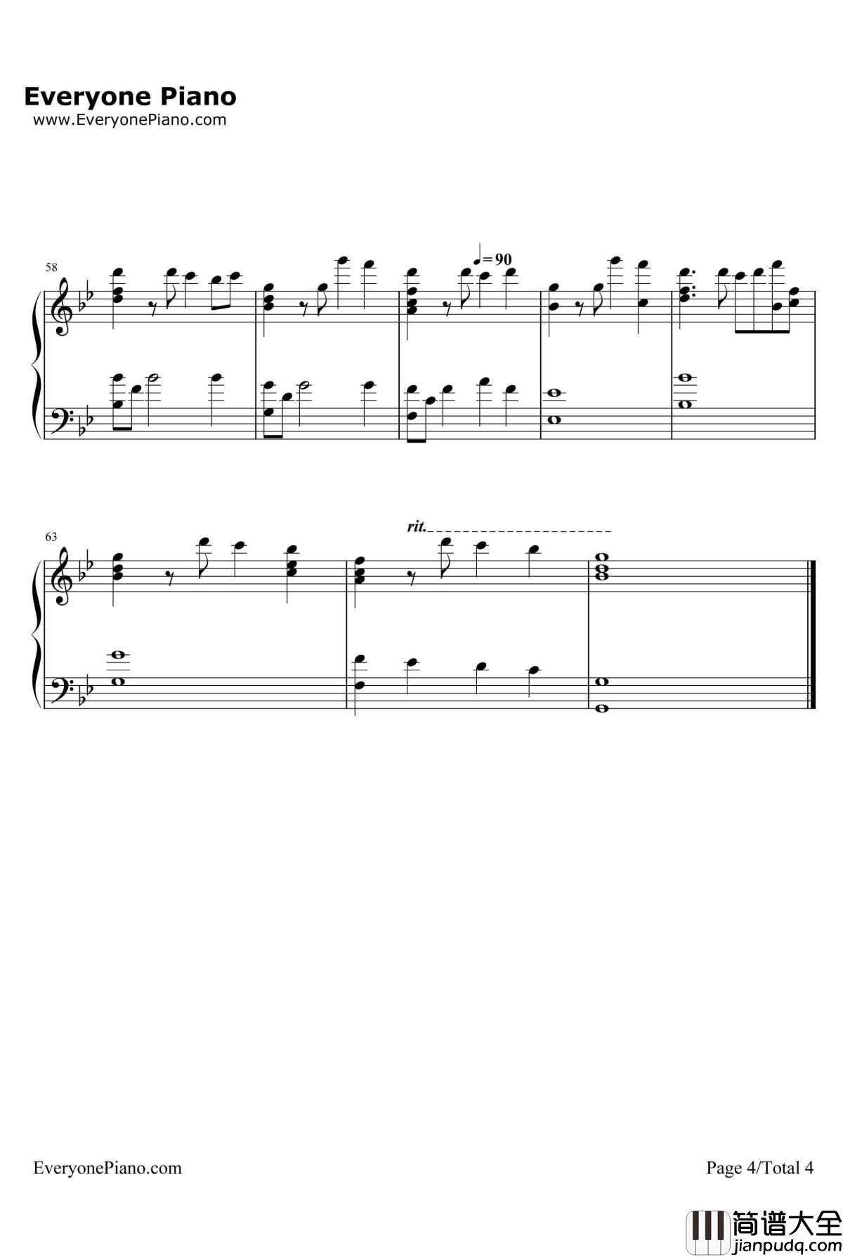 Glad_You_Came钢琴谱_TheWanted