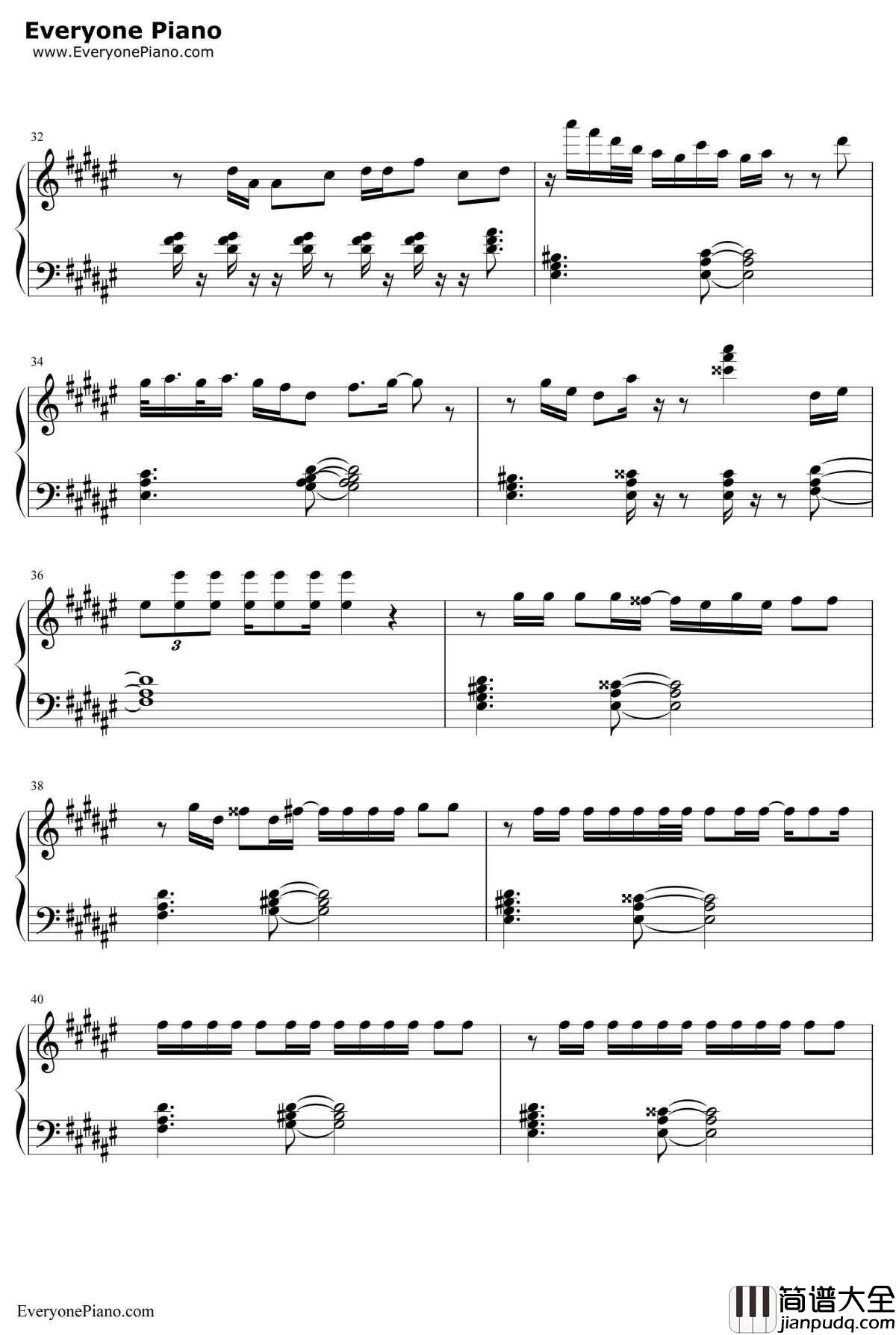 深夜书店钢琴谱_许嵩洛天依