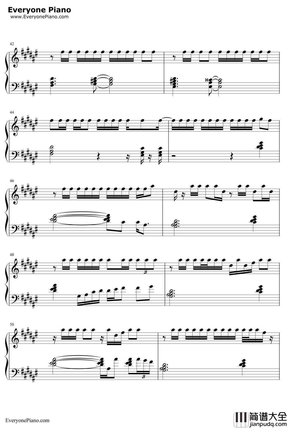 深夜书店钢琴谱_许嵩洛天依