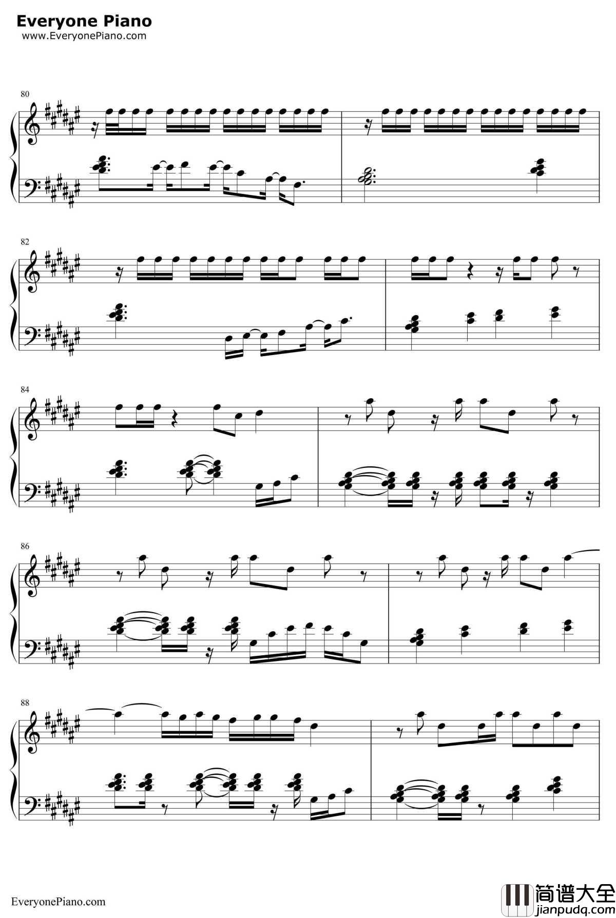 深夜书店钢琴谱_许嵩洛天依