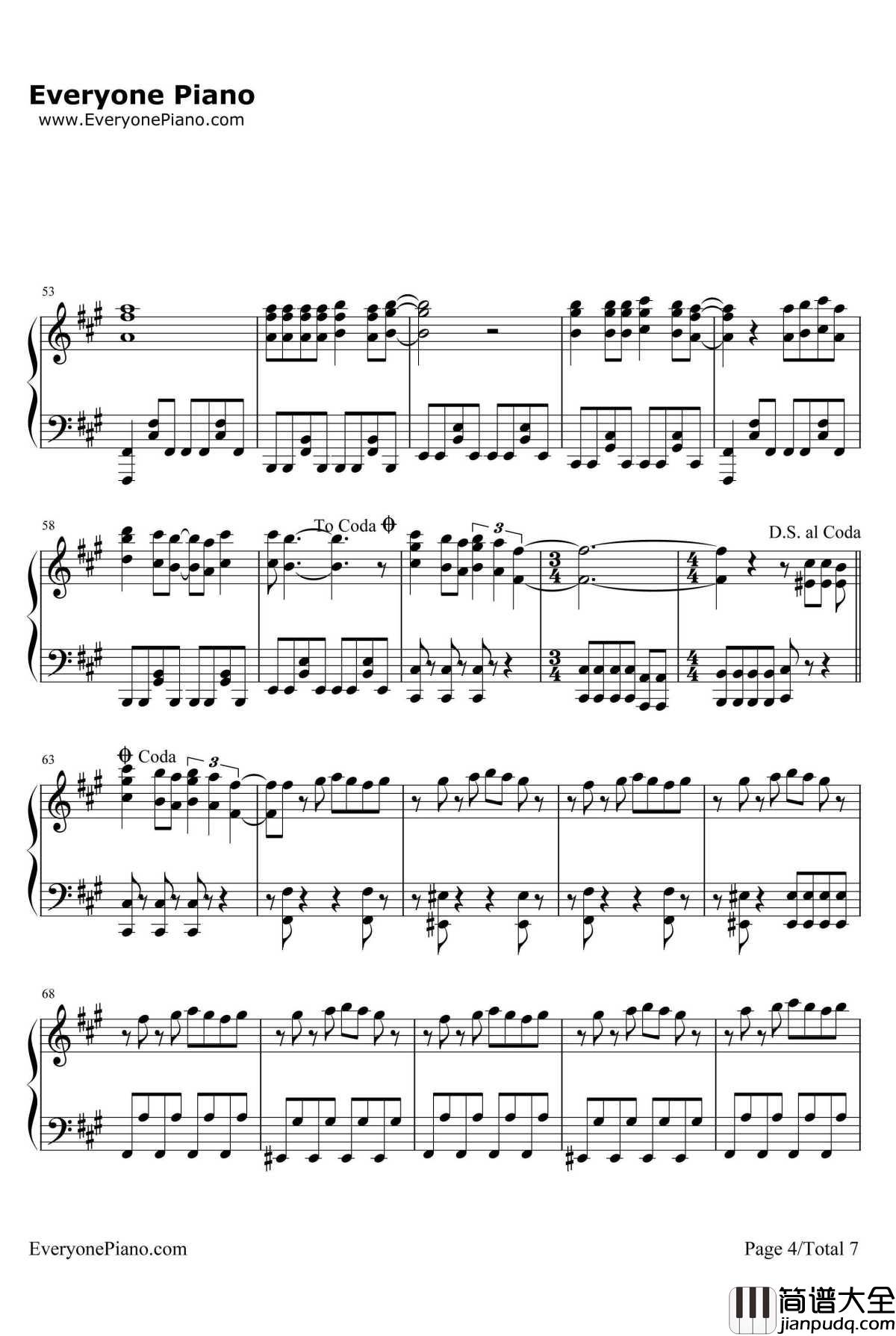 いけないボーダーライン钢琴谱_Walküre_超时空要塞Δ插入曲