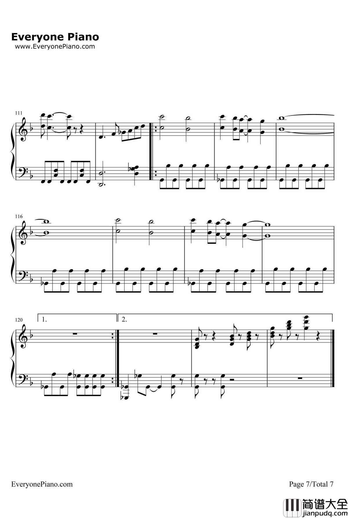 いけないボーダーライン钢琴谱_Walküre_超时空要塞Δ插入曲