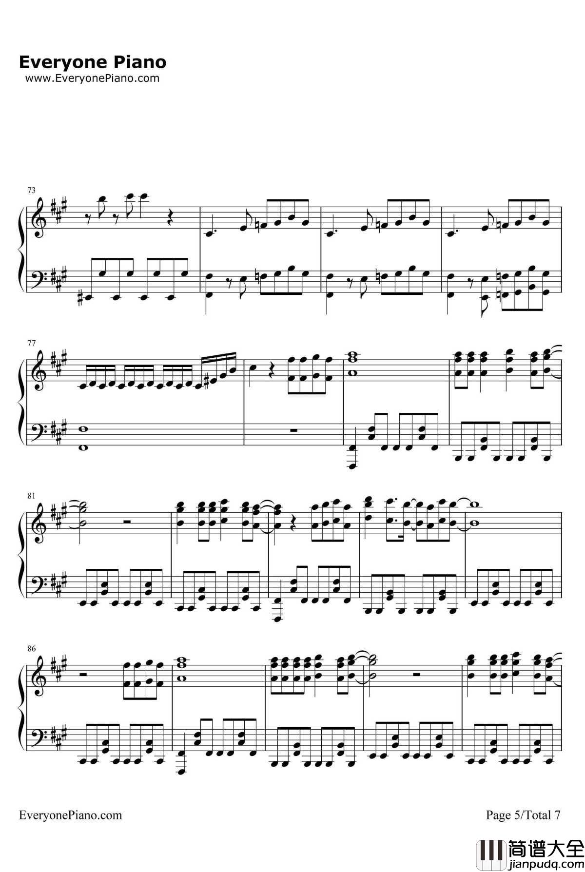 いけないボーダーライン钢琴谱_Walküre_超时空要塞Δ插入曲