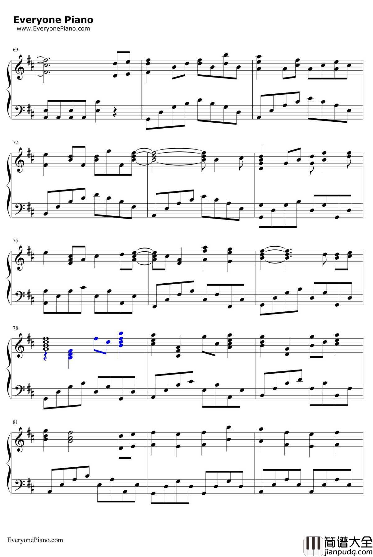 樱花樱花想见你钢琴谱_RSP