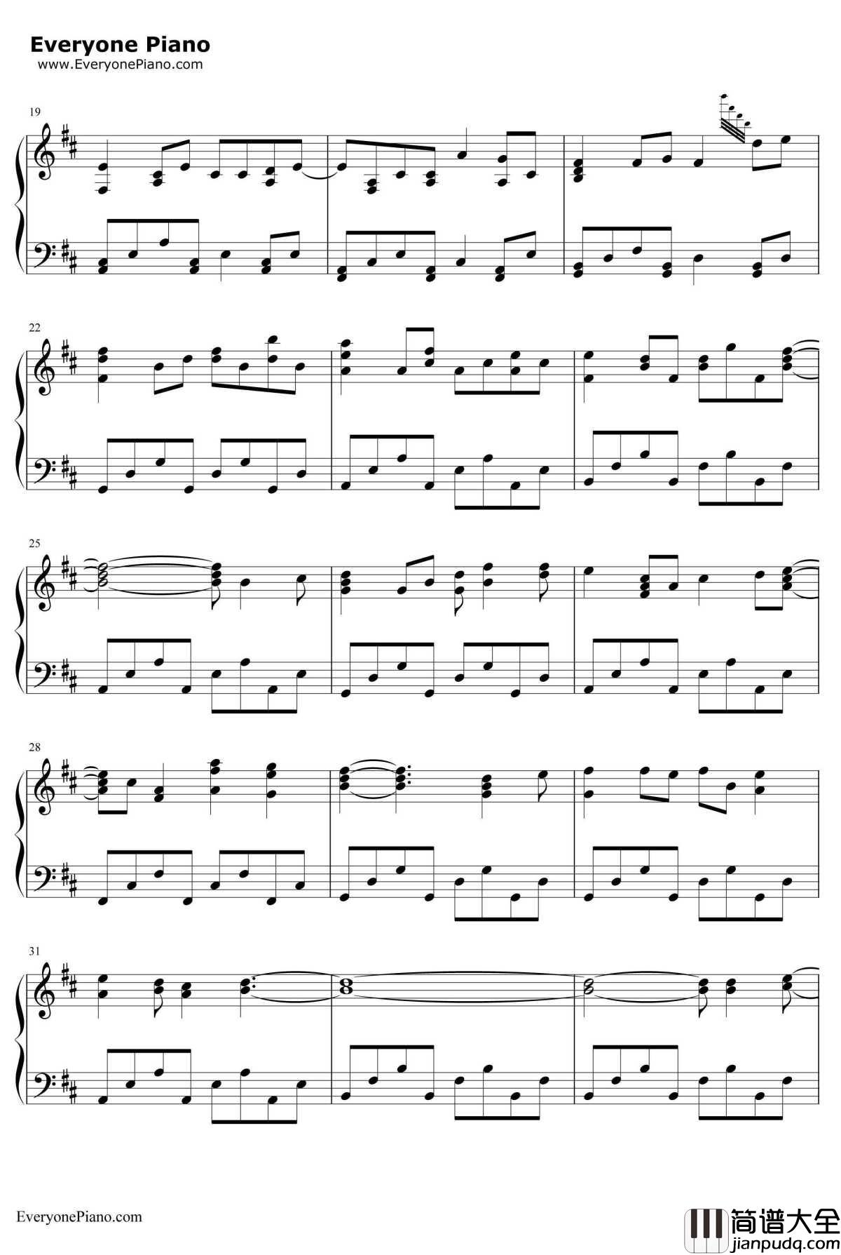 樱花樱花想见你钢琴谱_RSP