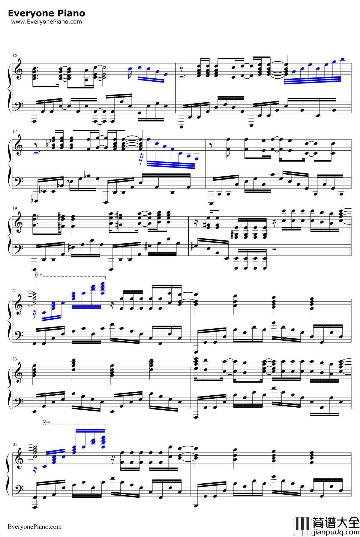 Ignite钢琴谱_蓝井艾露_刀剑神域ⅡOP