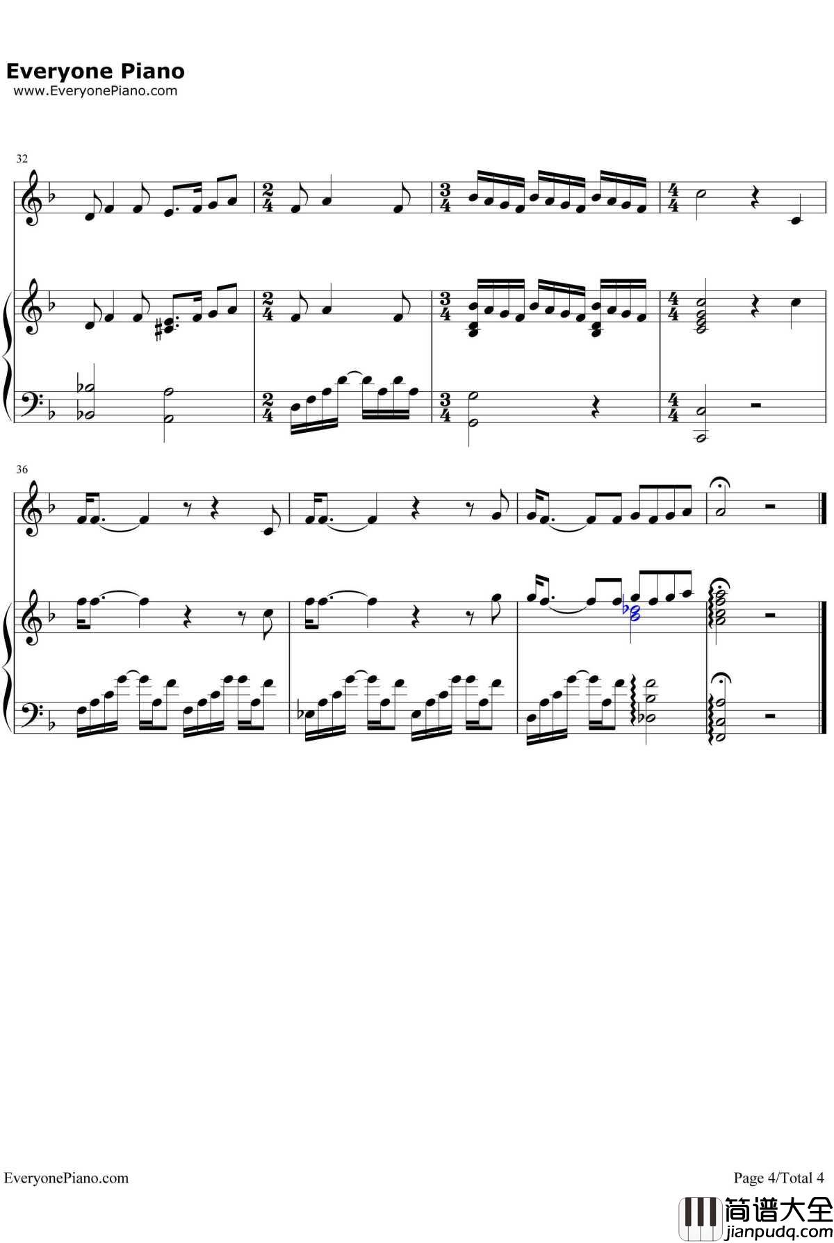 On_My_Own钢琴谱_Claude_MichelSchroenbergAlainBoubil_悲惨世界插曲