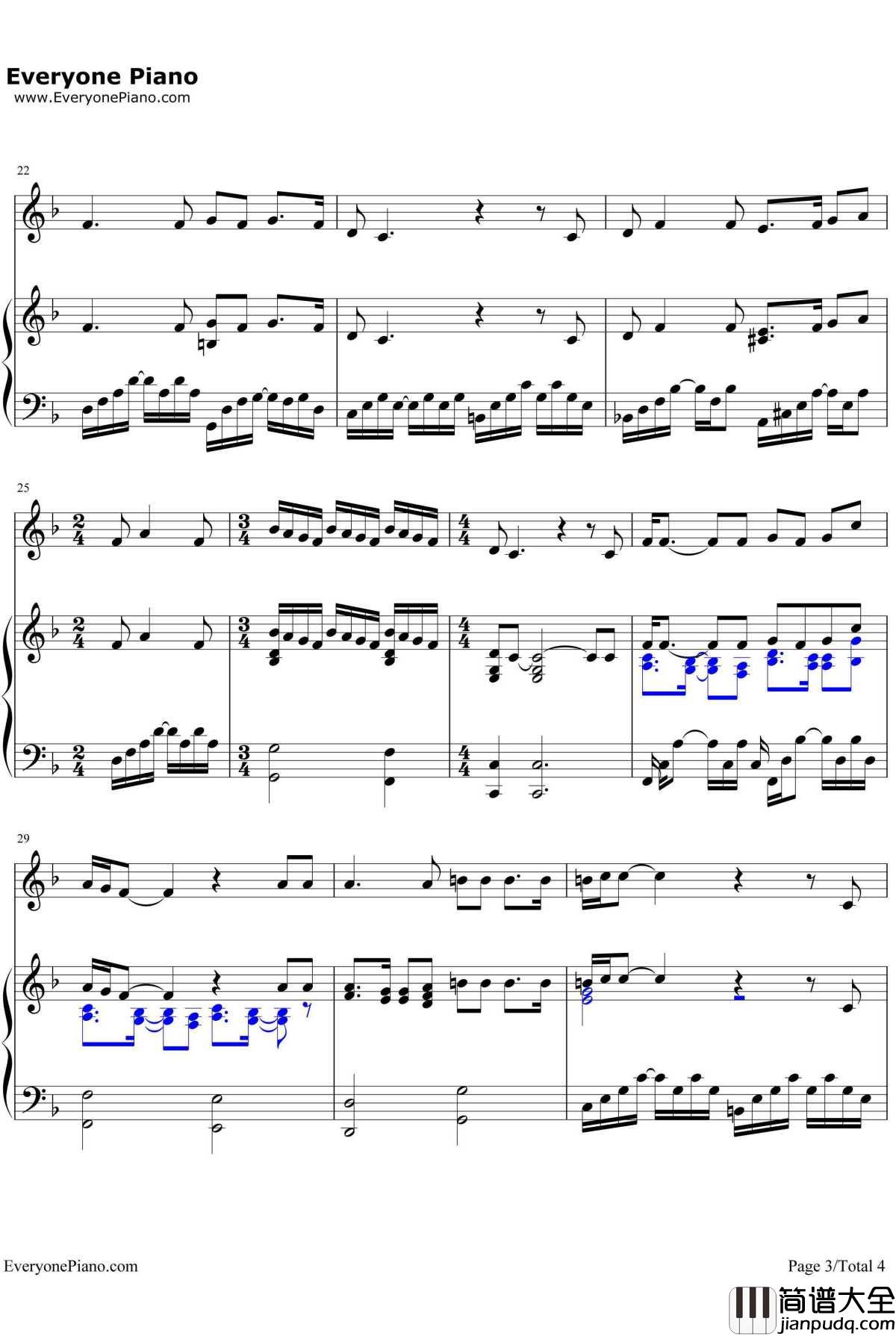 On_My_Own钢琴谱_Claude_MichelSchroenbergAlainBoubil_悲惨世界插曲