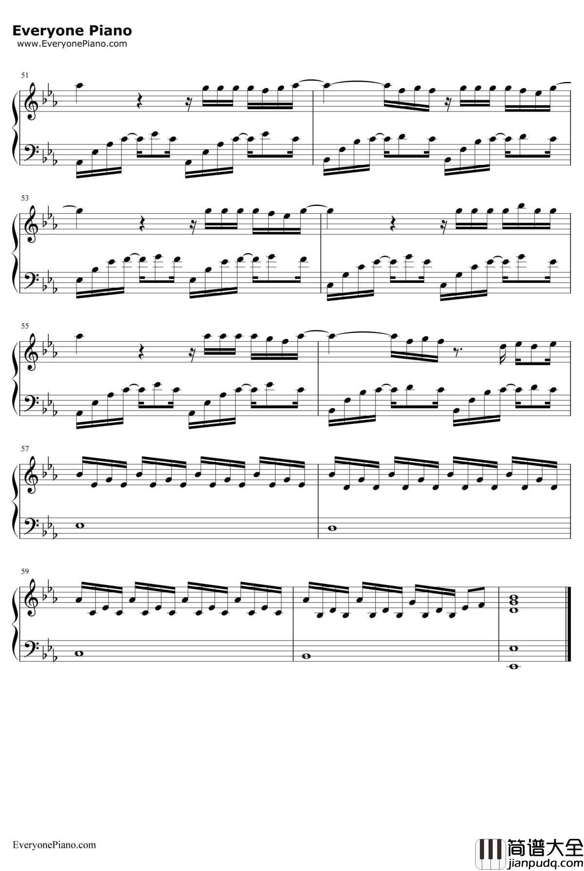 遇见你钢琴谱_牛奶咖啡__因为遇见你_电视剧插曲