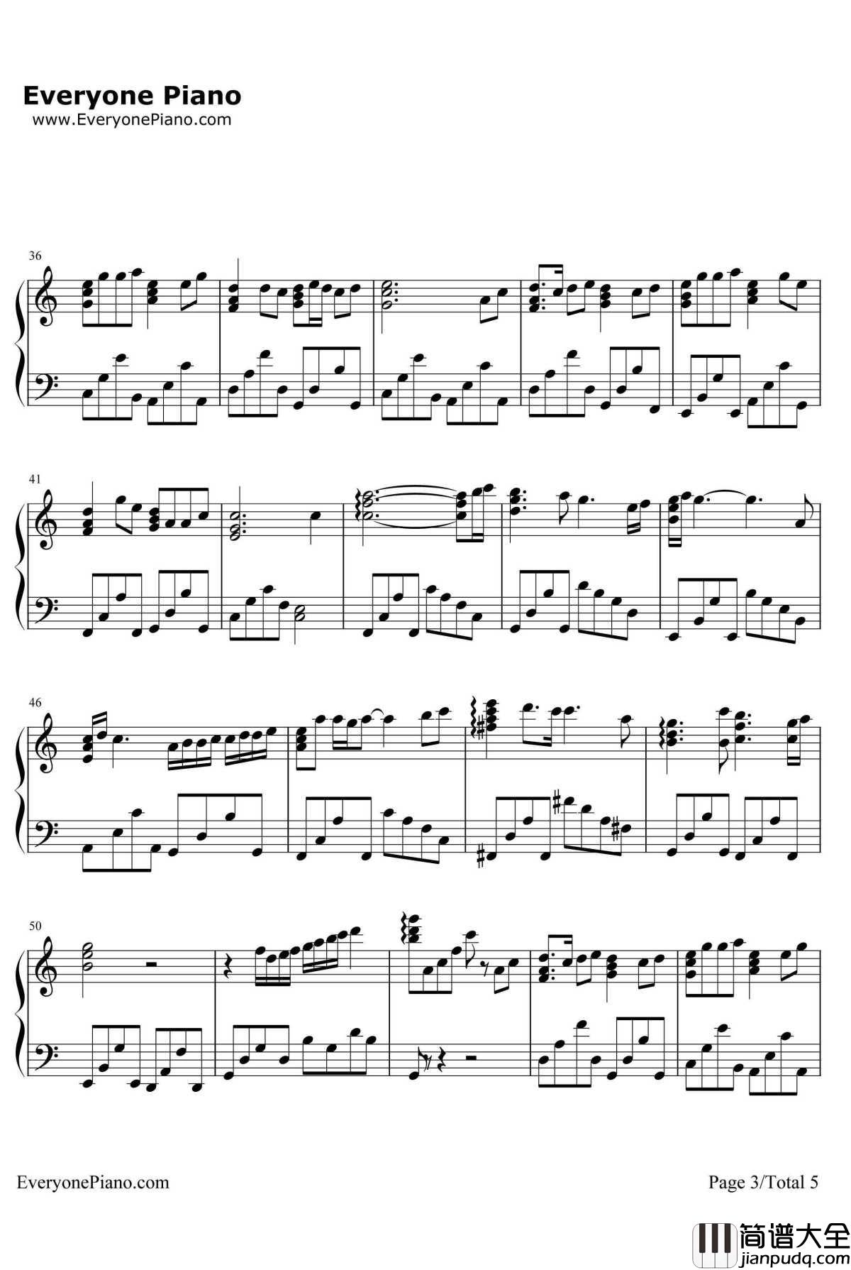 夕颜钢琴谱_能登麻美子_校园迷糊大王OST