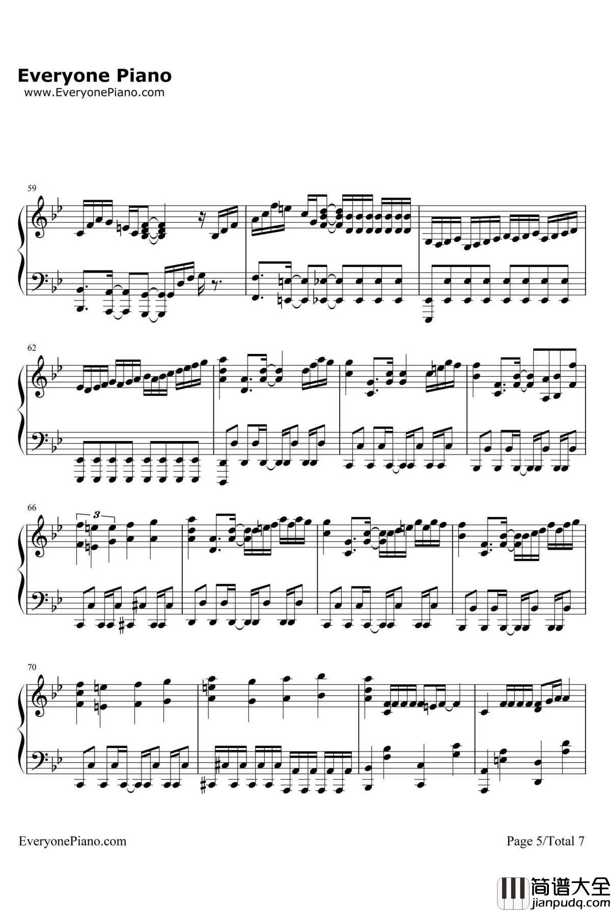 Date_A_Live钢琴谱_SweetArms_约会大作战OP2