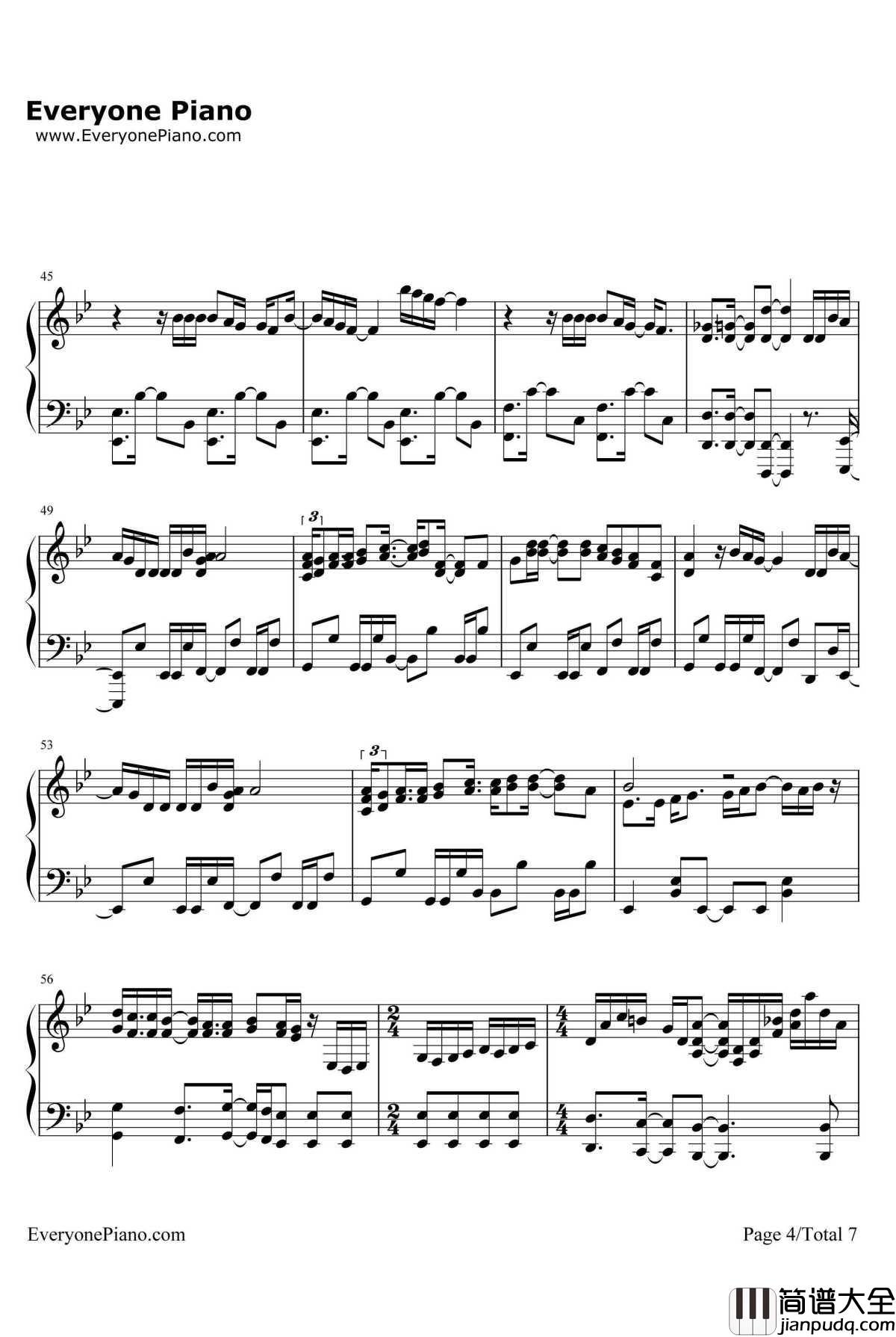 Date_A_Live钢琴谱_SweetArms_约会大作战OP2