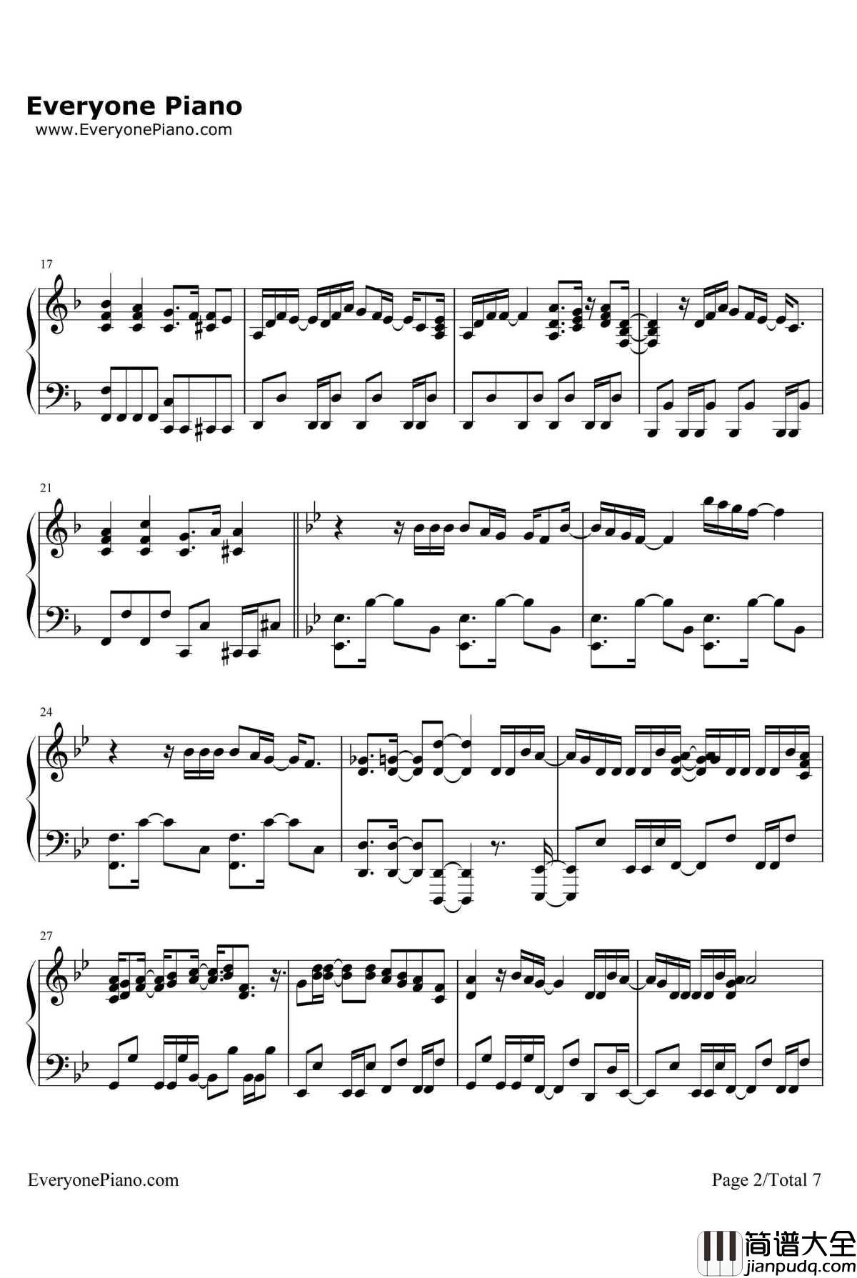 Date_A_Live钢琴谱_SweetArms_约会大作战OP2