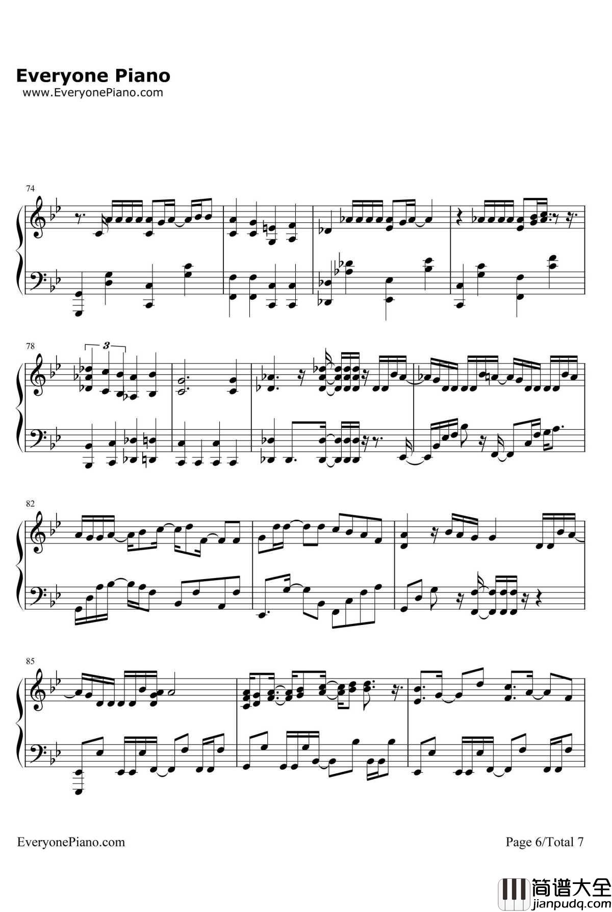 Date_A_Live钢琴谱_SweetArms_约会大作战OP2