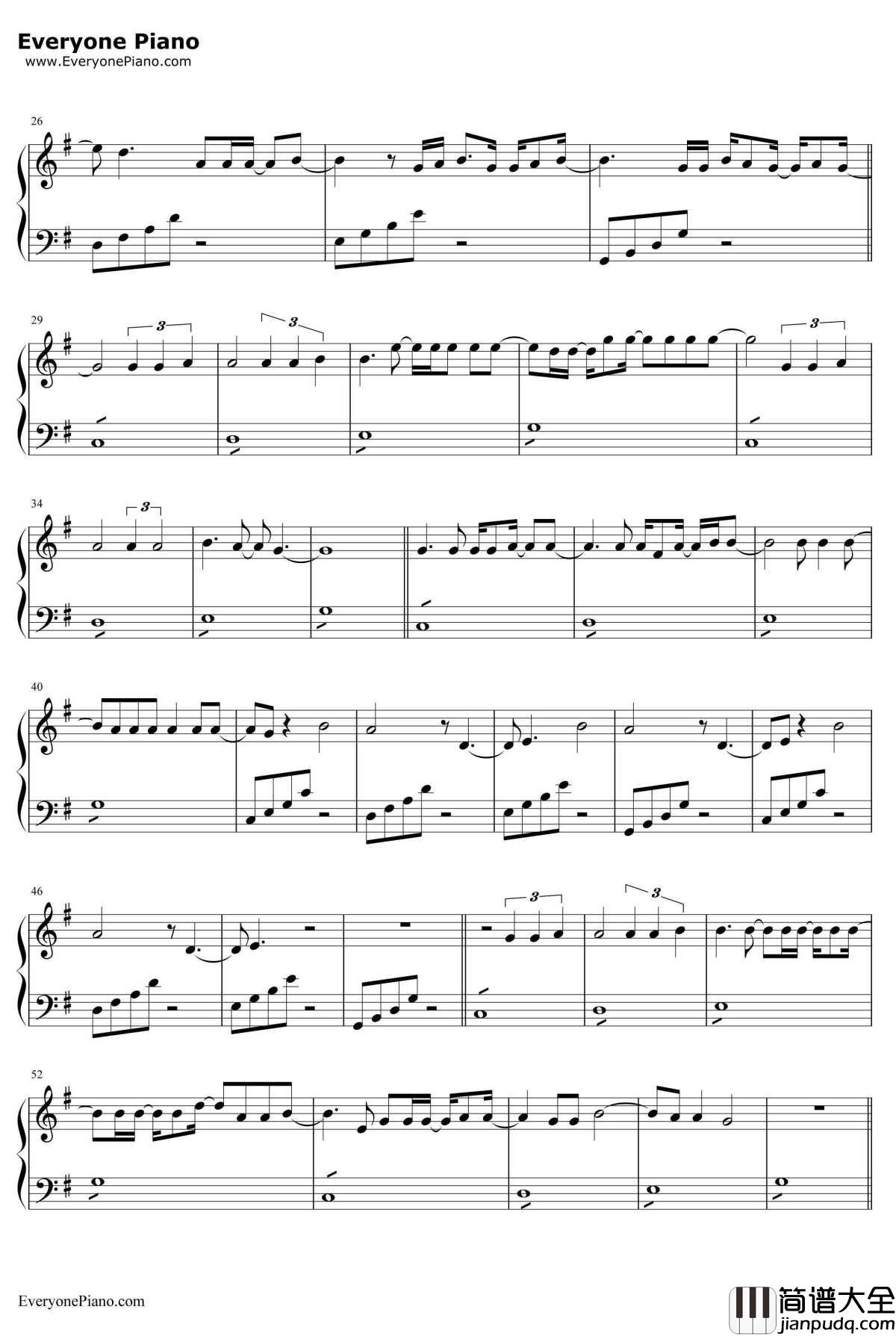 Love_Exists钢琴谱_AmyLee_L'amoreesiste