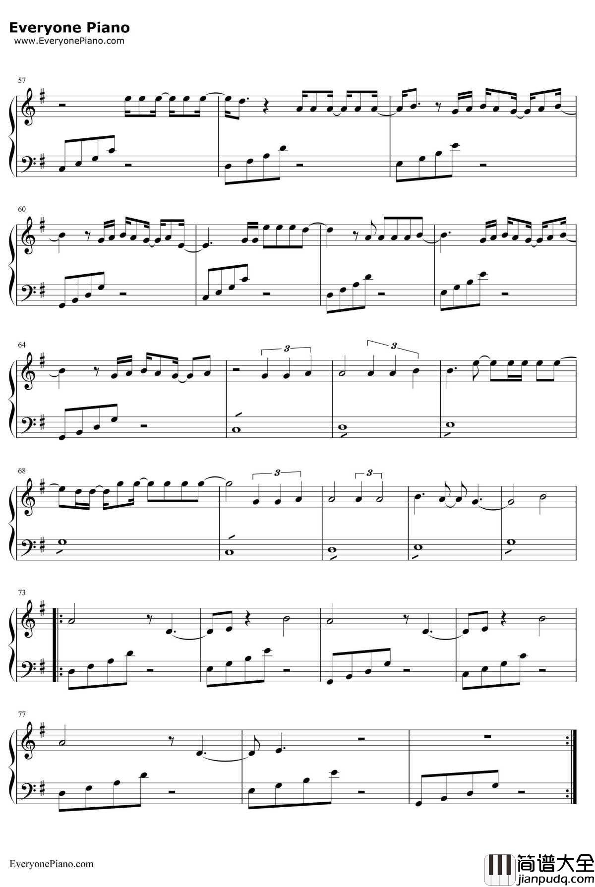 Love_Exists钢琴谱_AmyLee_L'amoreesiste