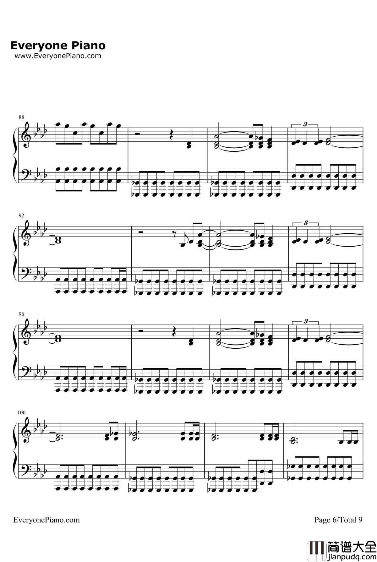 Clocks钢琴谱_Coldplay