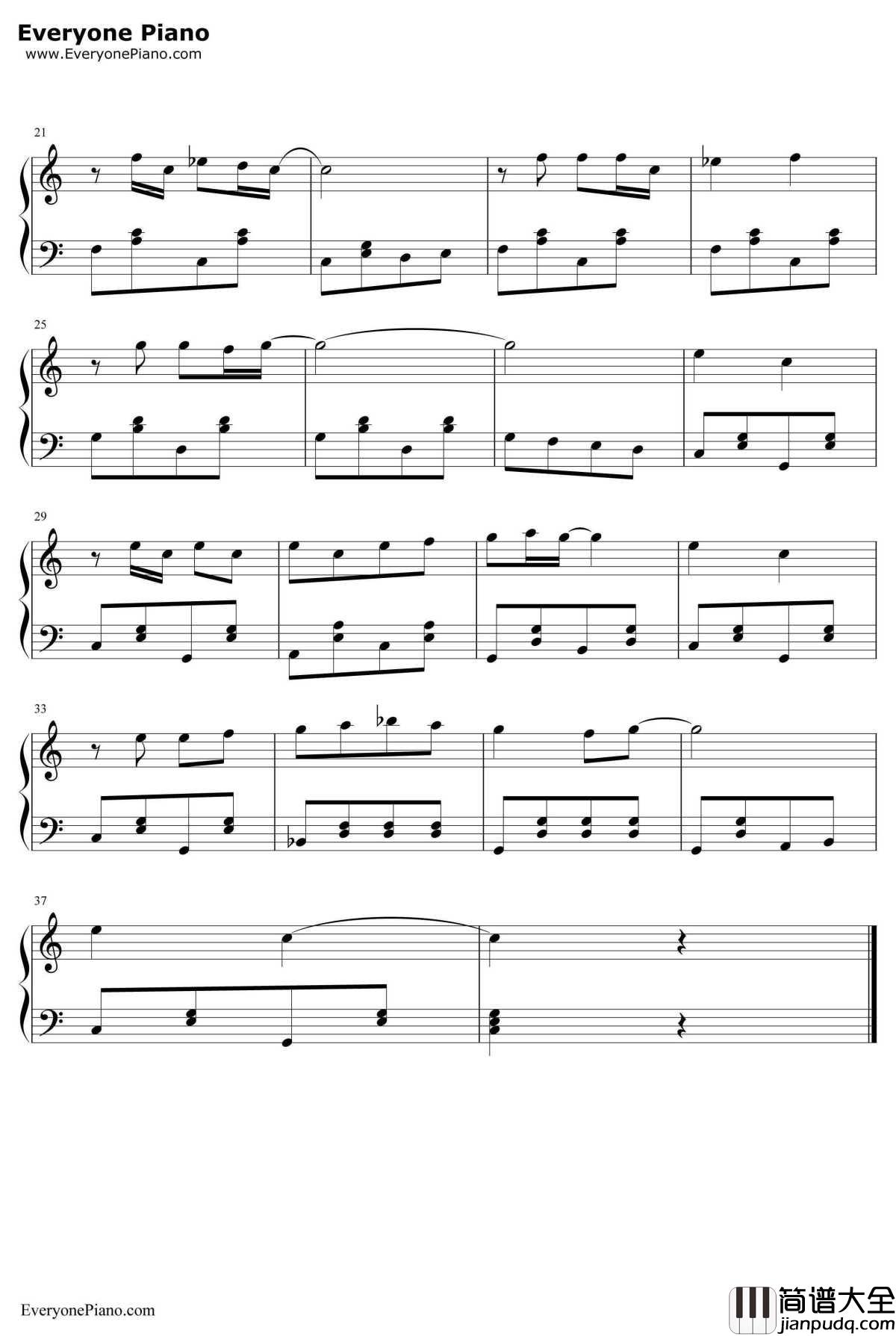 大耳朵图图钢琴谱_郑方