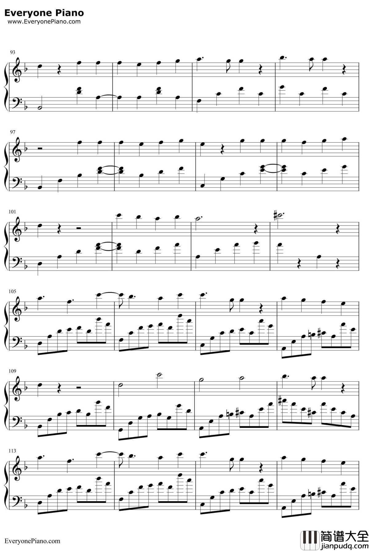 嘘つきのパレード钢琴谱_初音未来