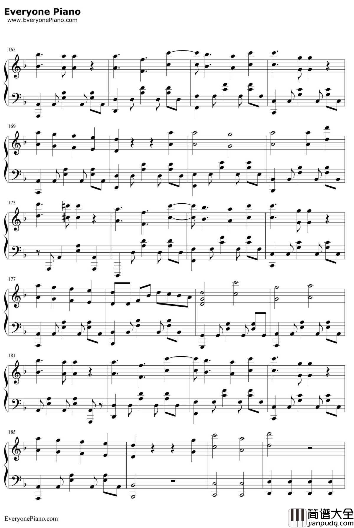 嘘つきのパレード钢琴谱_初音未来