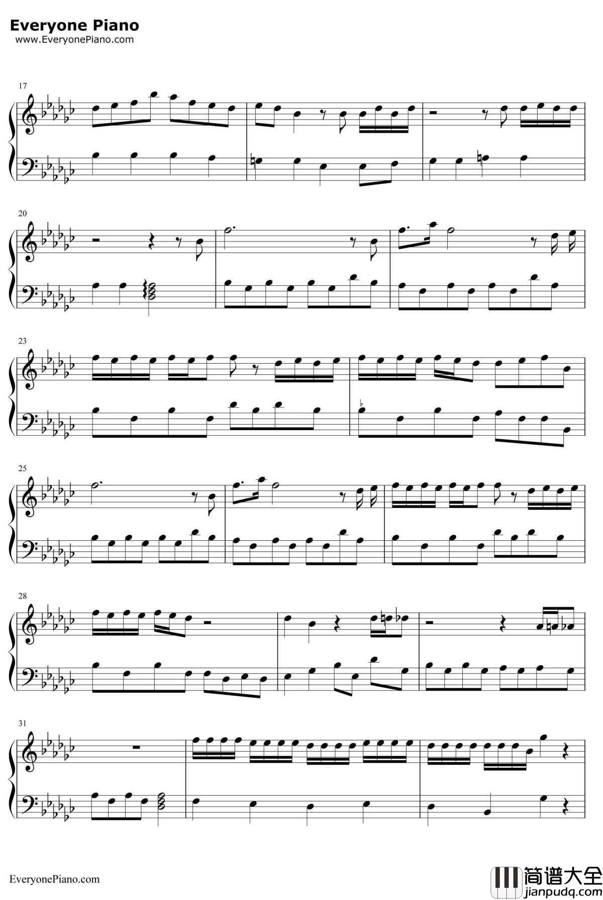 If_You钢琴谱__BigBang